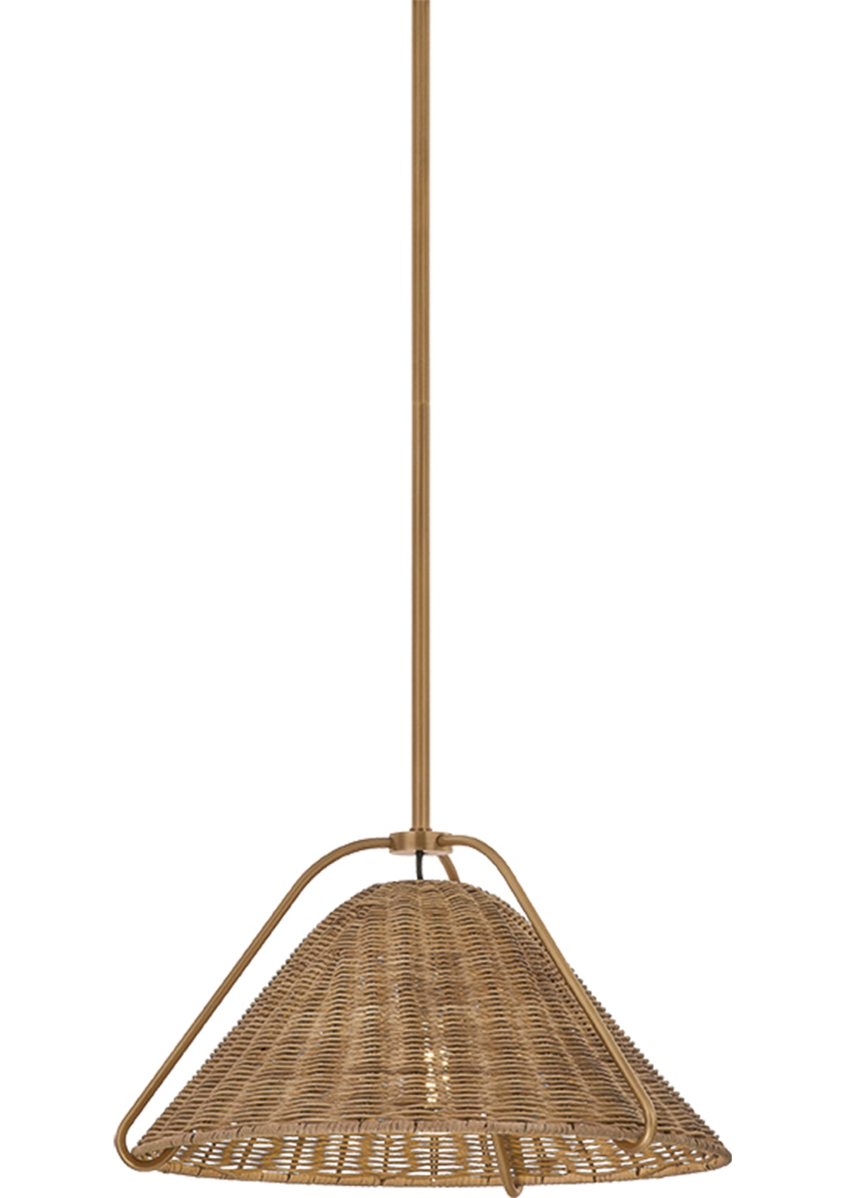 Richard Pendant – 17.25" W in Patina Brass