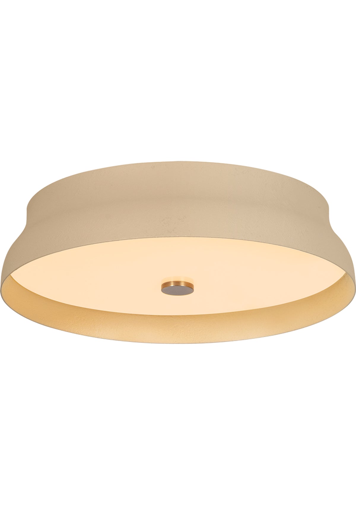 Shore Flush Mount – 16" W in Patina Brass / GCR