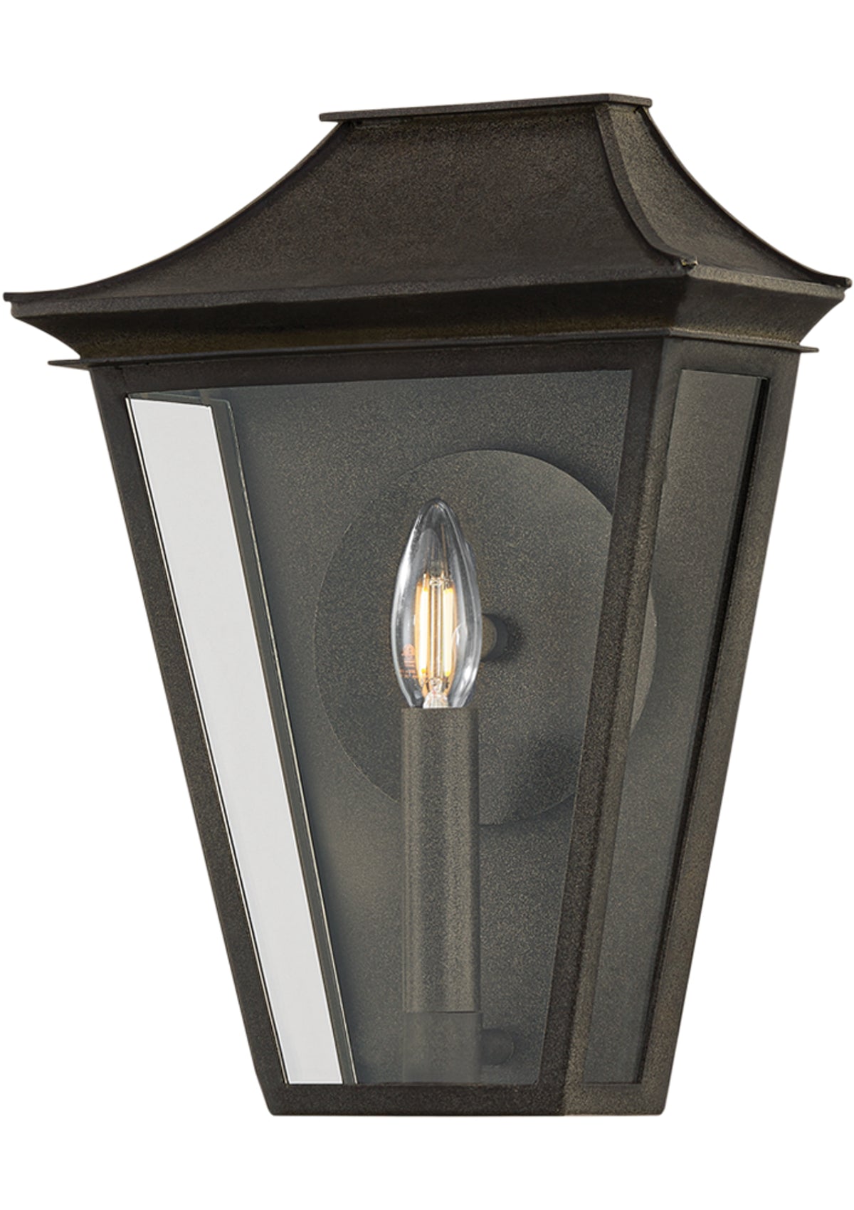 Tehama Exterior Wall Sconce – 10" W in French Iron