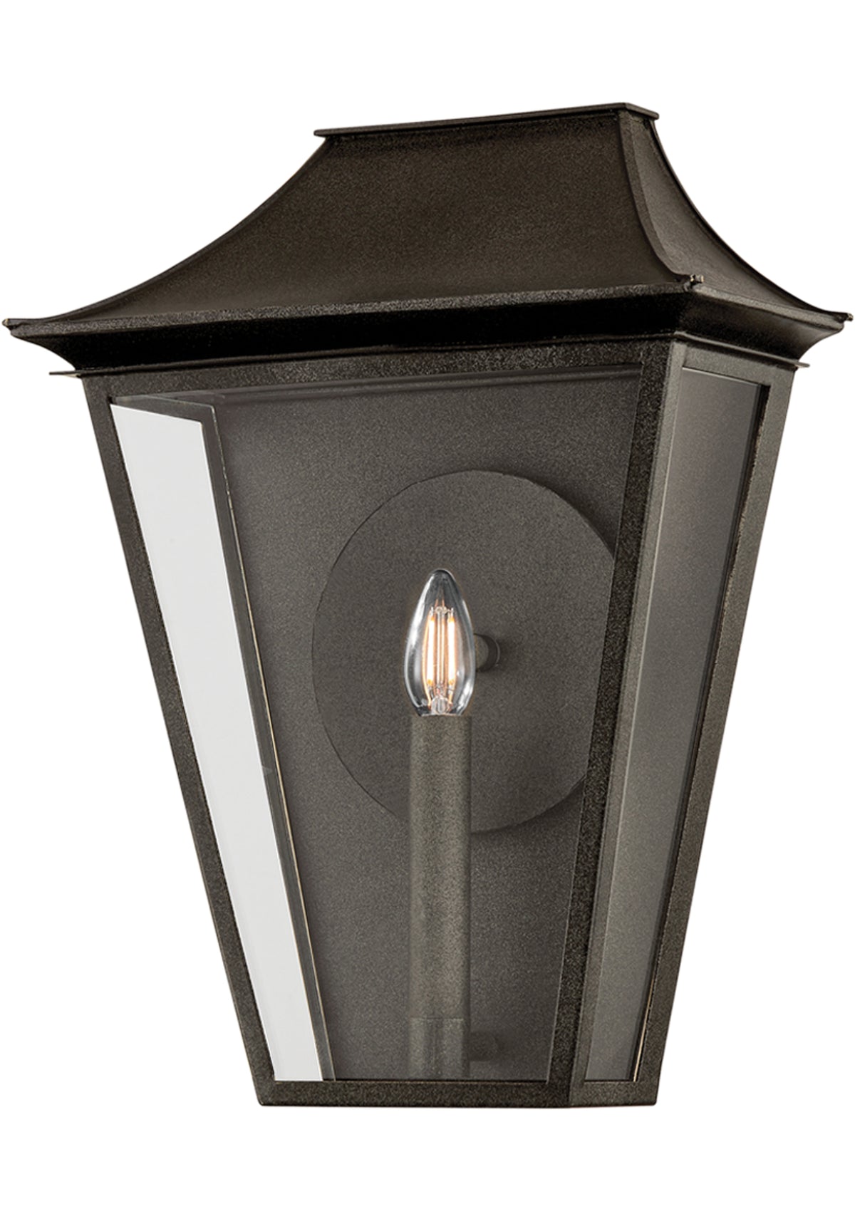 Tehama Exterior Wall Sconce – 12.75" W in French Iron