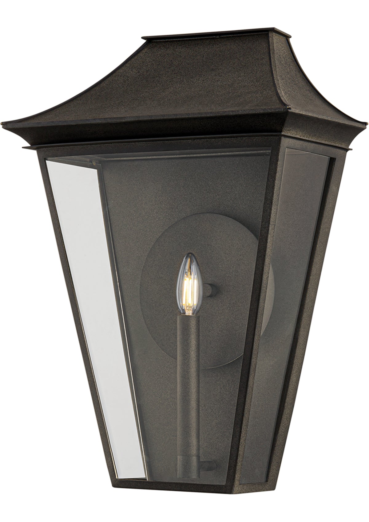 Tehama Exterior Wall Sconce – 15" W in French Iron