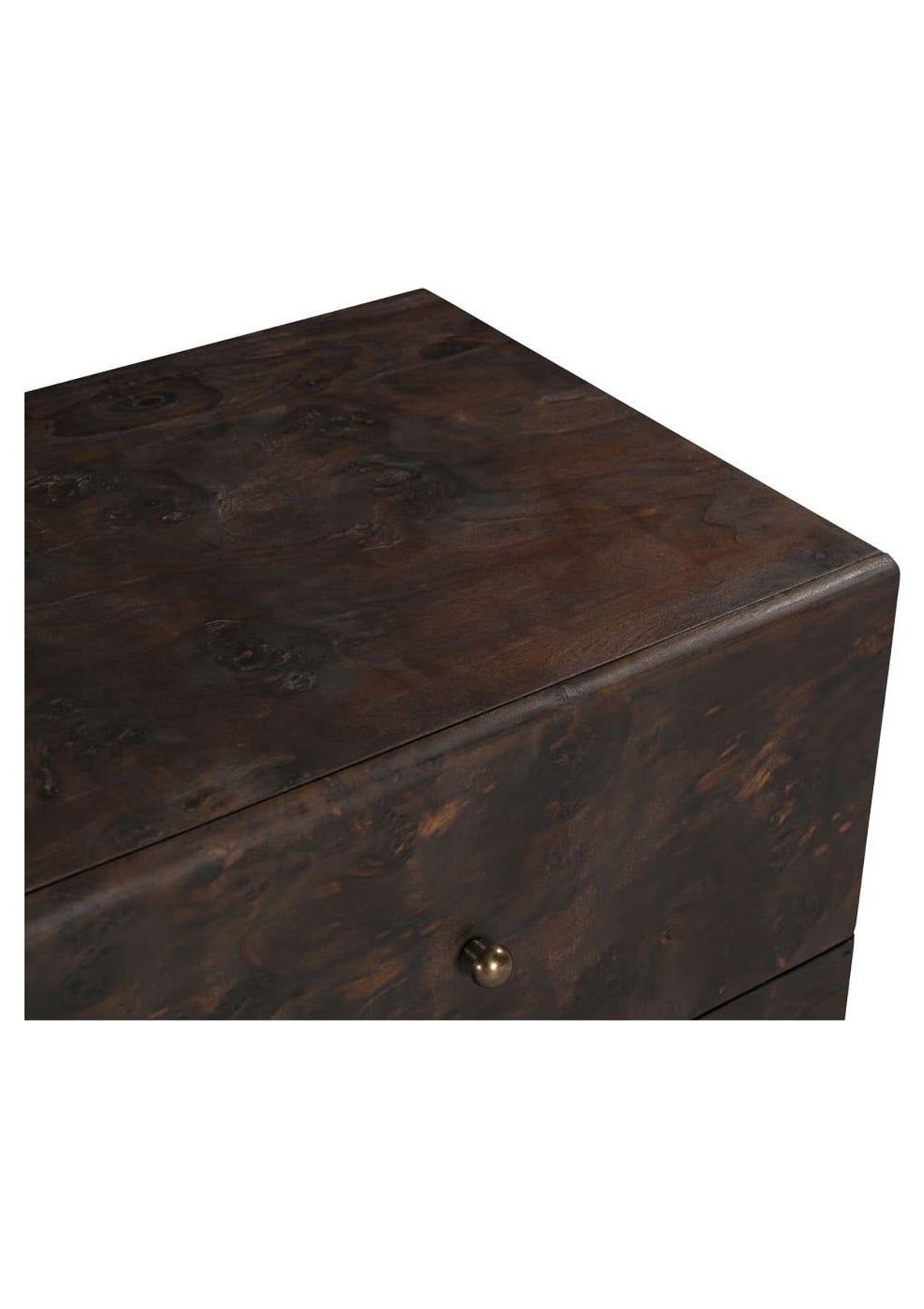 York Nightstand - Dark Brown Burl