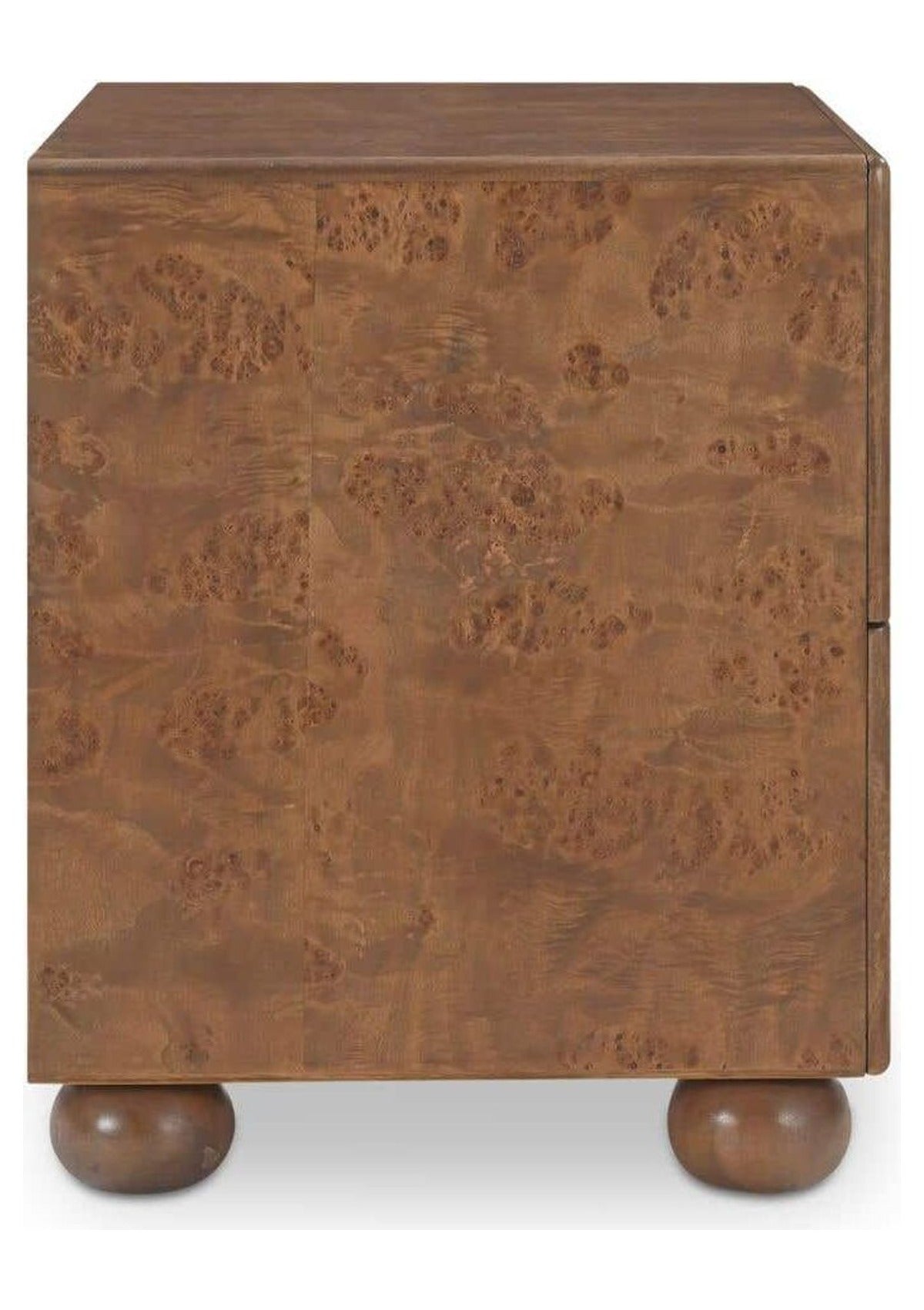 York Nightstand - Warm Brown Burl