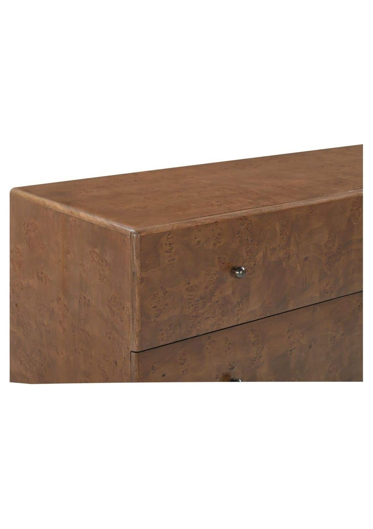 York 6 Drawer Dresser - Warm Brown Burl