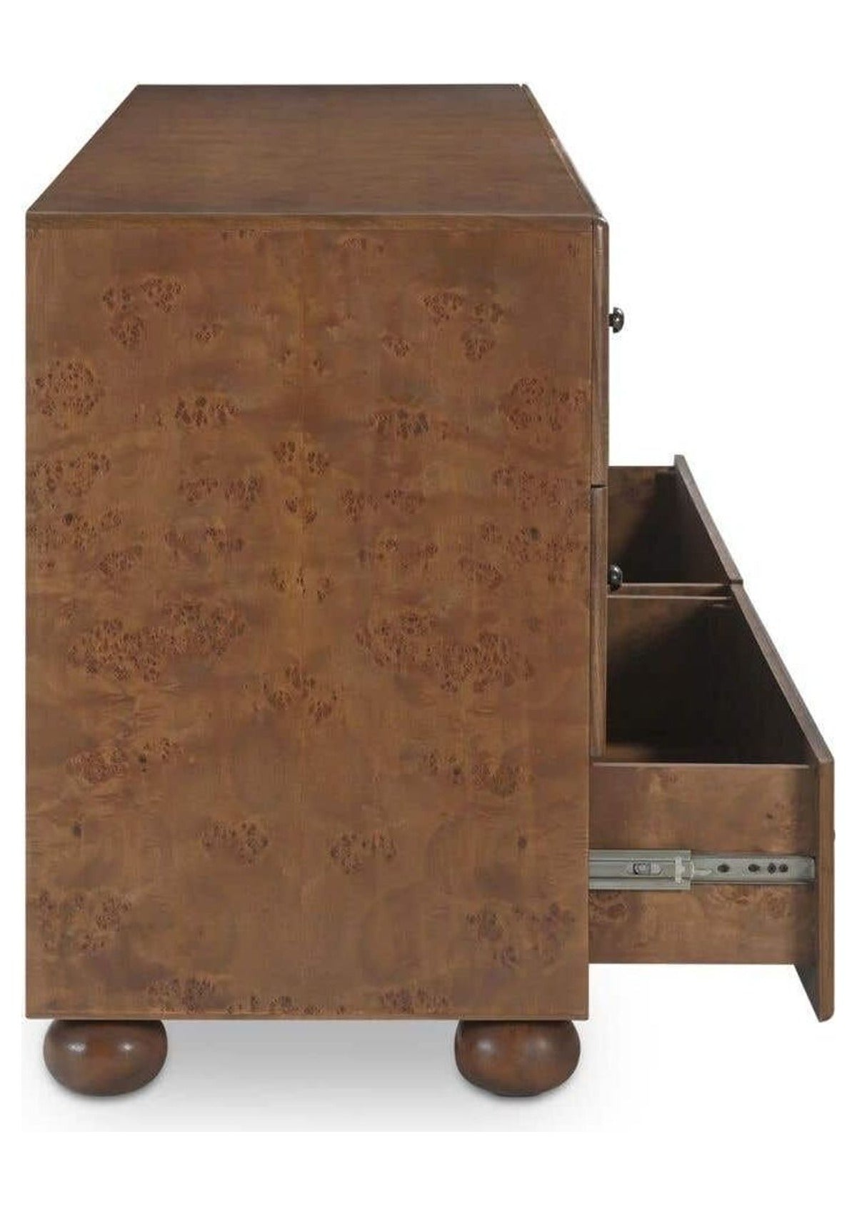 York 6 Drawer Dresser - Warm Brown Burl