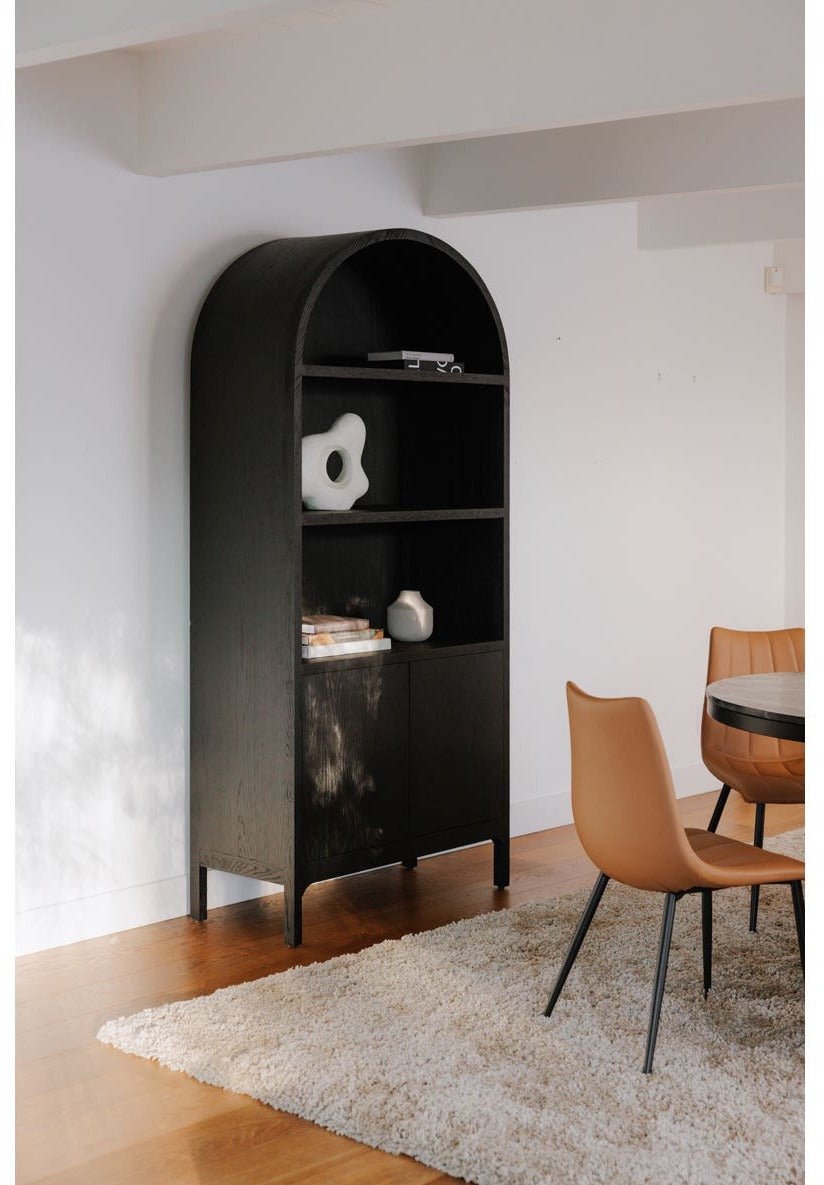 Wilde Display Cabinet - Black Oak