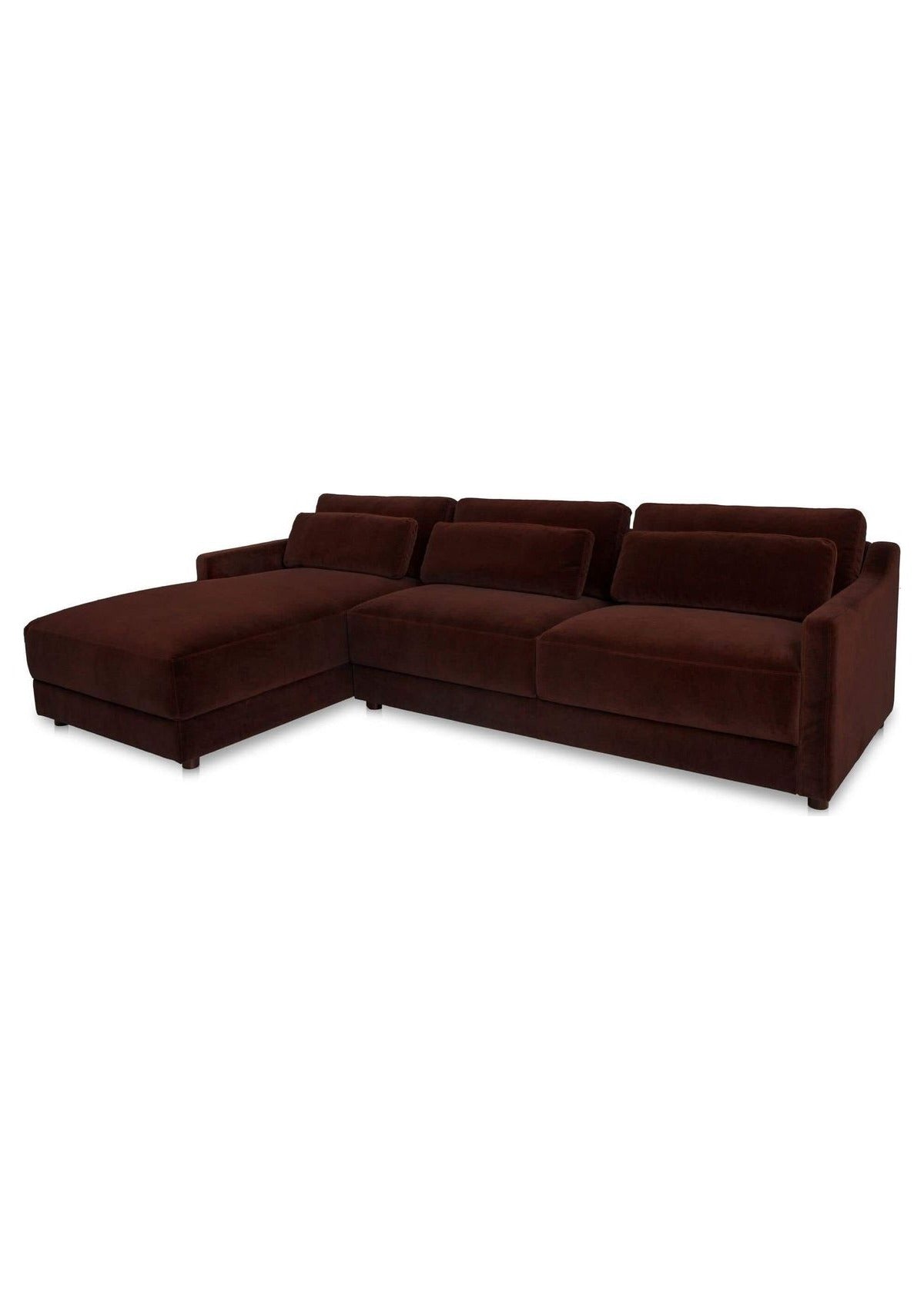 Imogen Sectional Left - Bordeaux