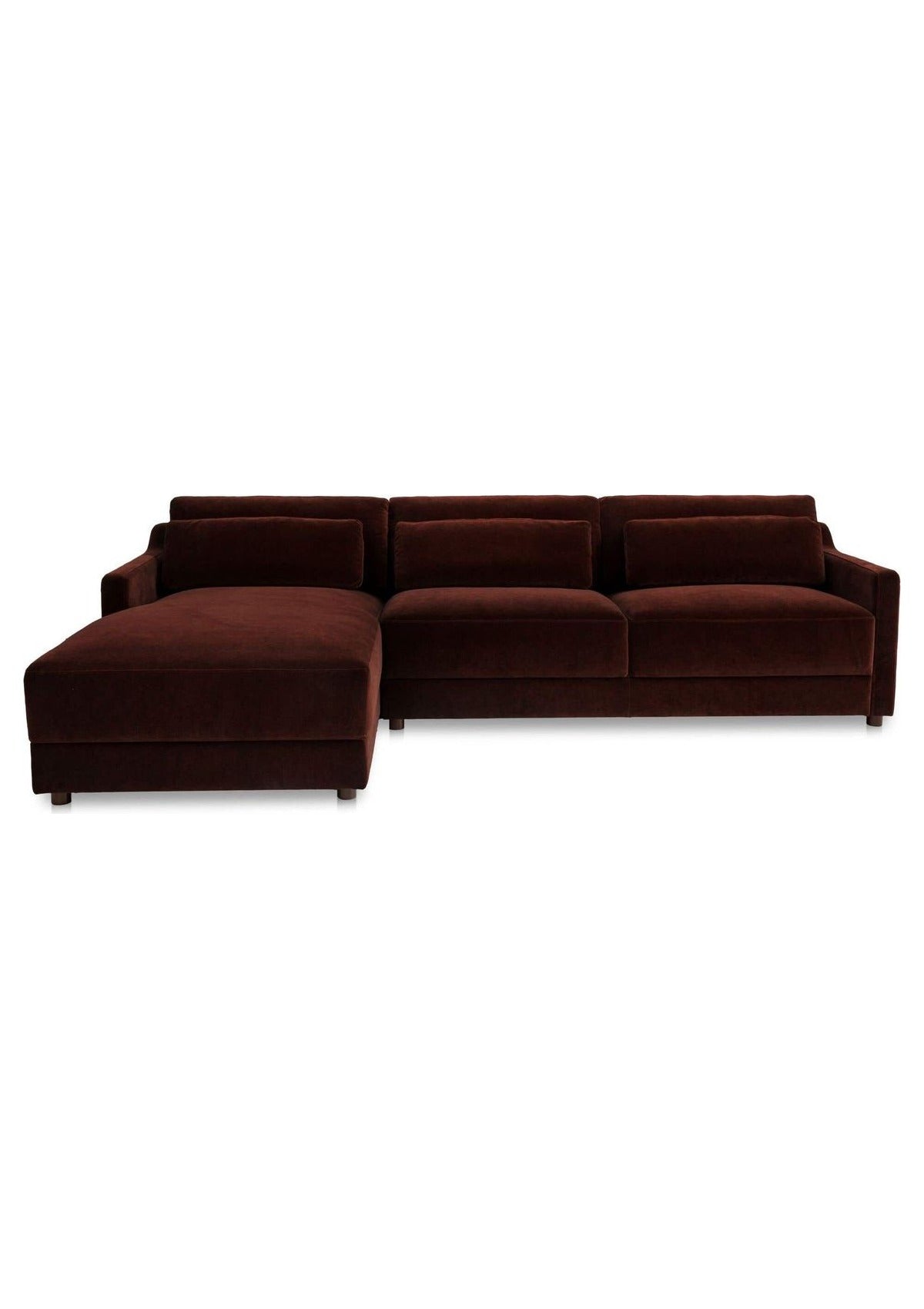 Imogen Sectional Left - Bordeaux