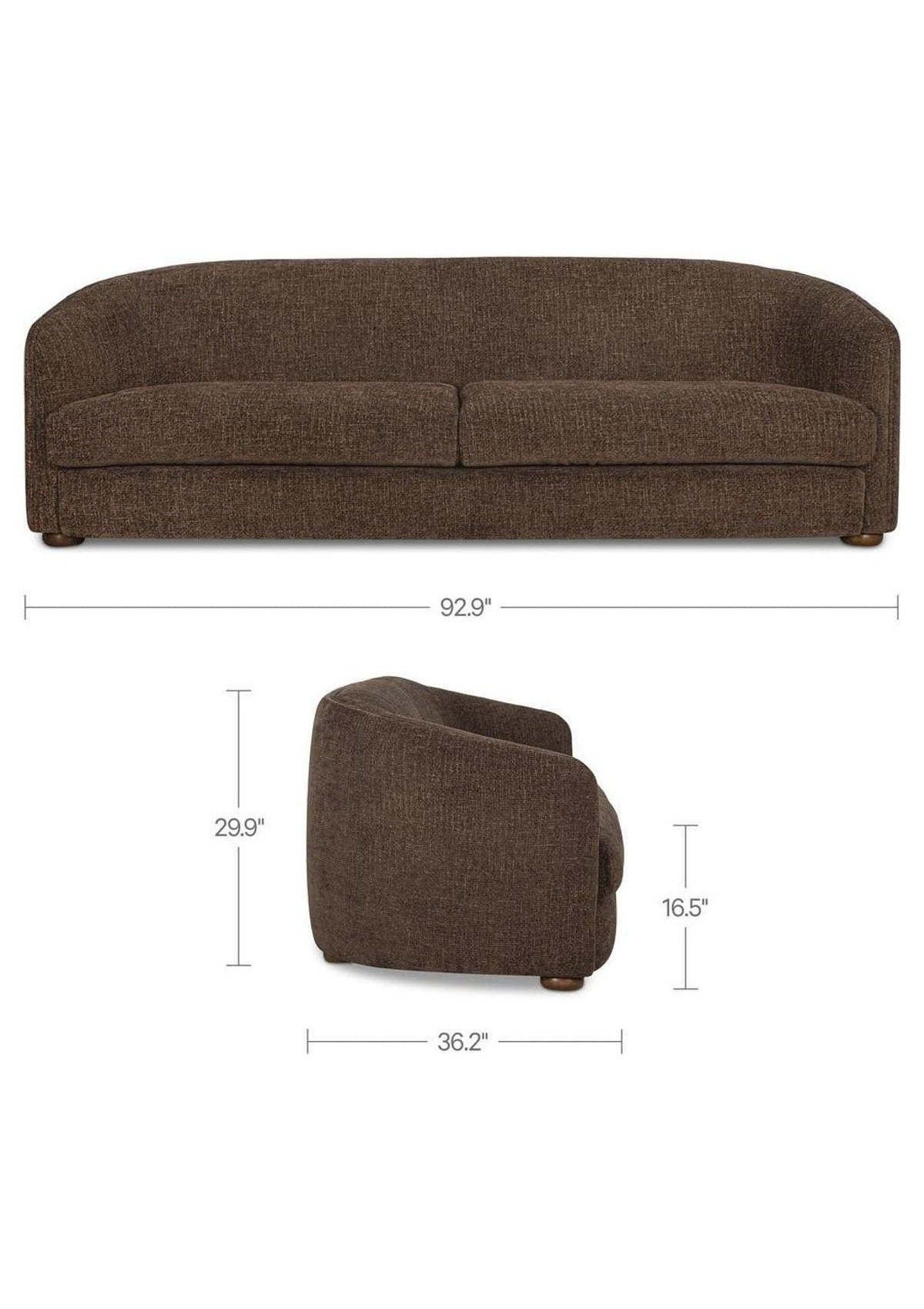Aven Sofa - Dark Brown