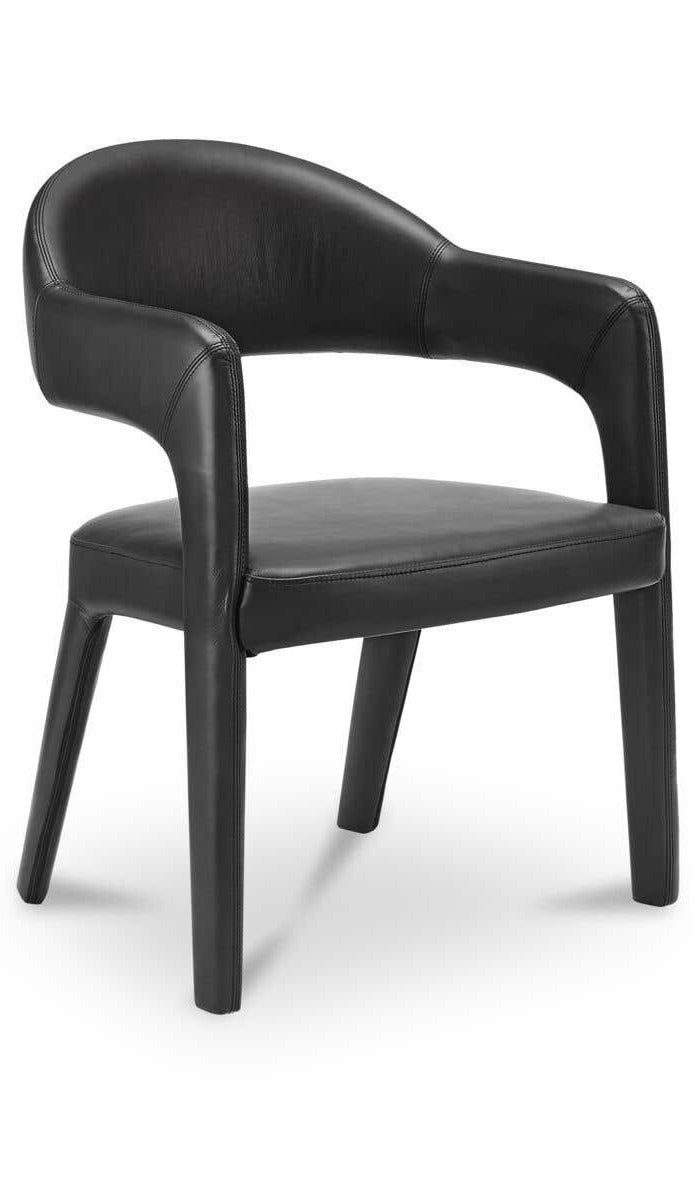 Martens Dining Chair Leather - Black