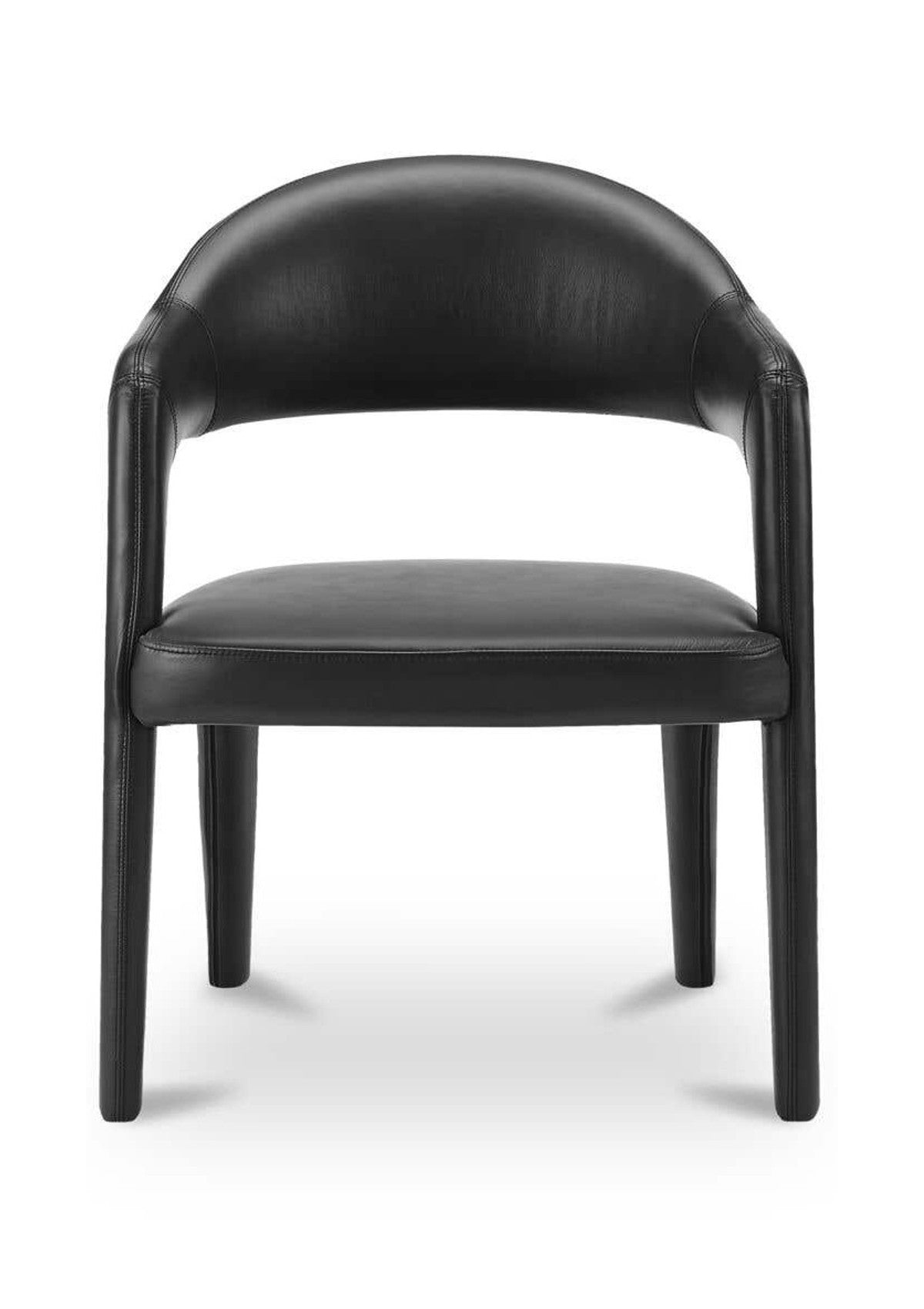 Martens Dining Chair Leather - Black