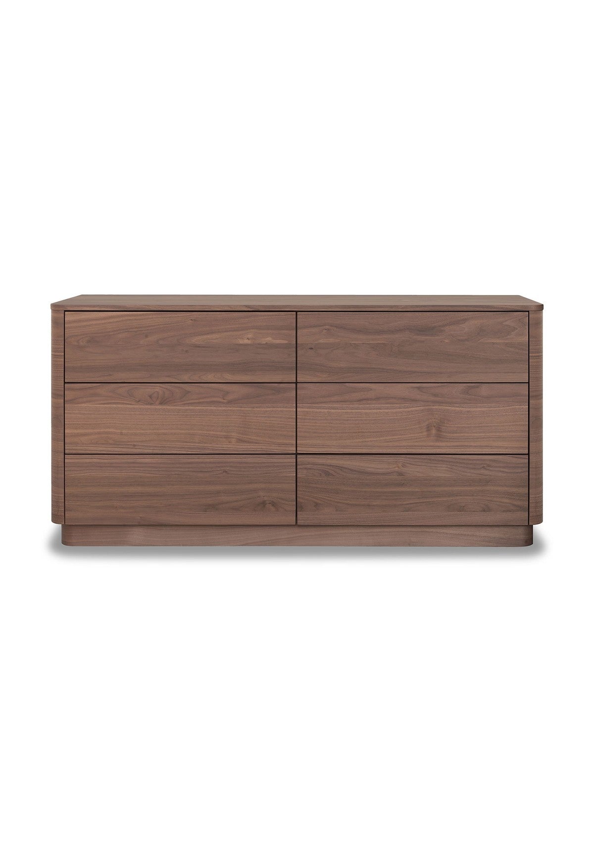 Round Off Dresser Brown - Walnut