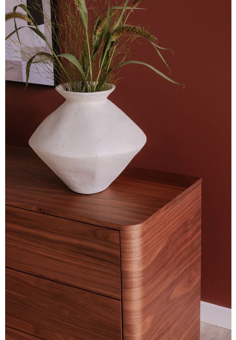 Round Off Dresser Brown - Walnut