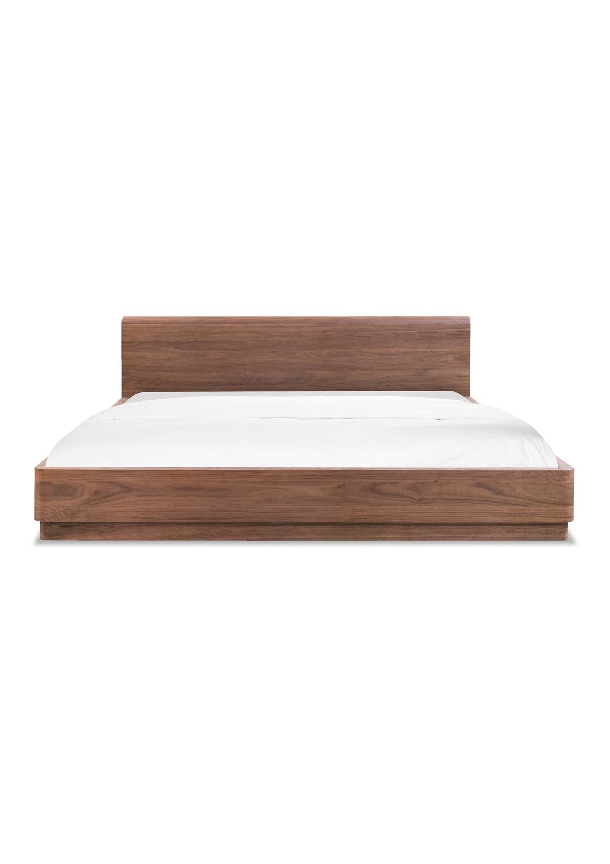 Round Off King Bed Brown - Walnut
