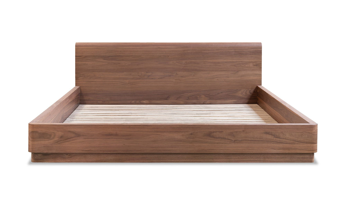 Round Off King Bed Brown - Walnut