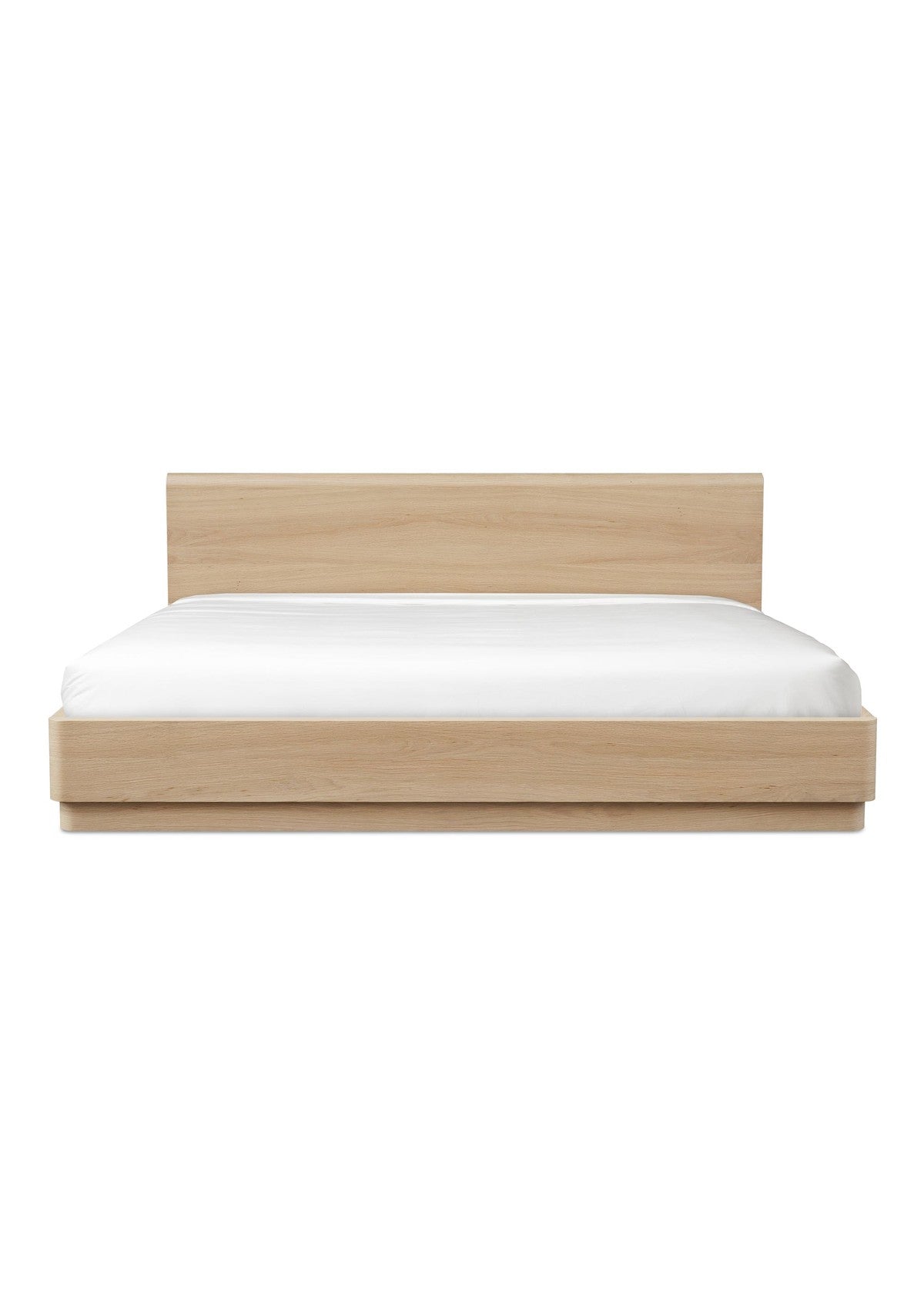 Round Off King Bed Light - Oak Brown