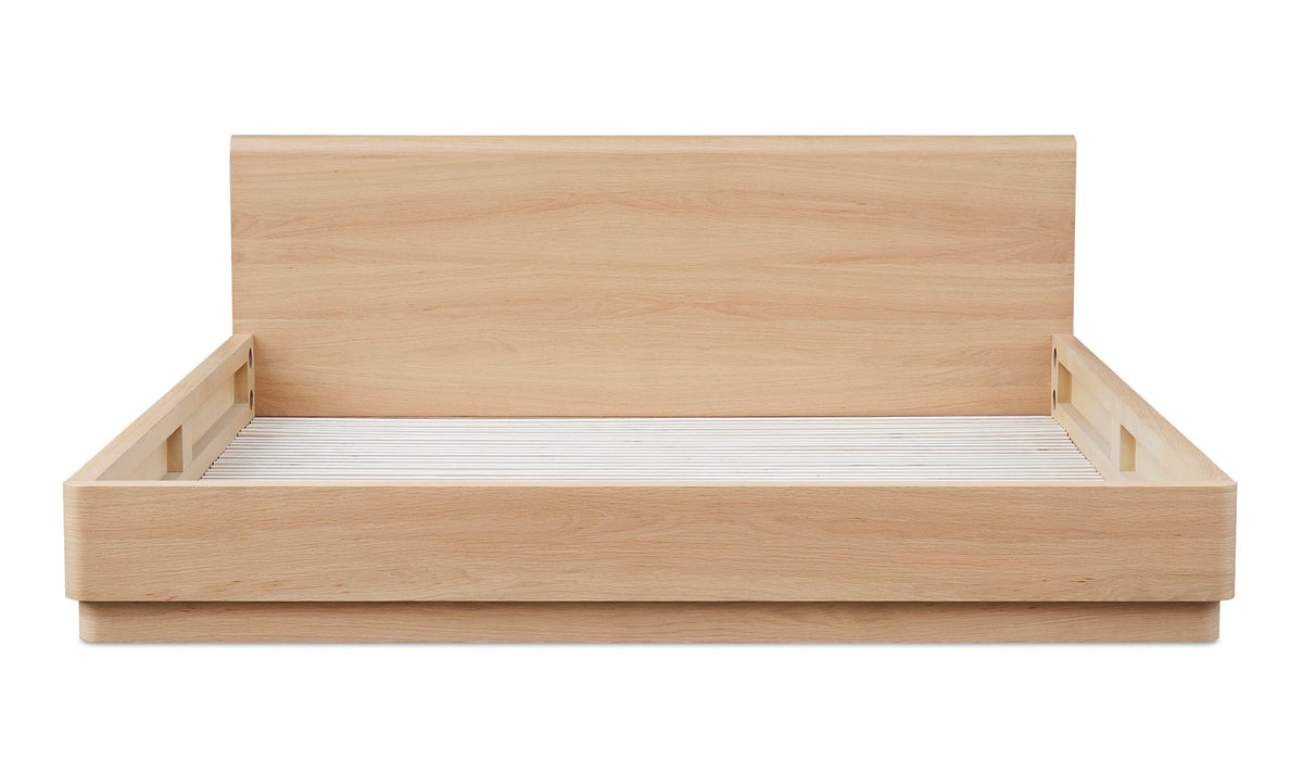 Round Off King Bed Light - Oak Brown