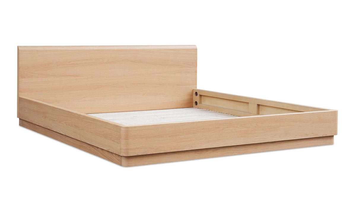 Round Off King Bed Light - Oak Brown