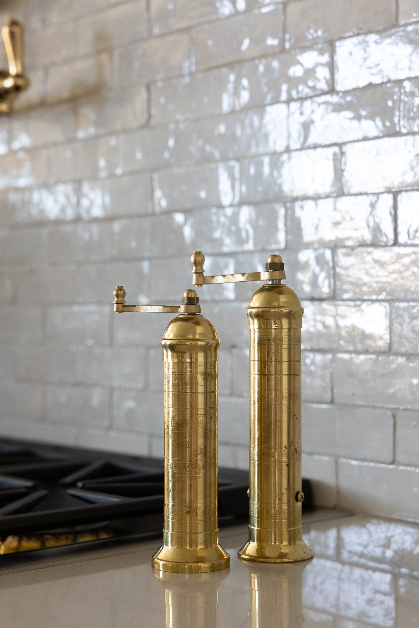 Brass Salt Mill 8" - Handcrafted in Europe