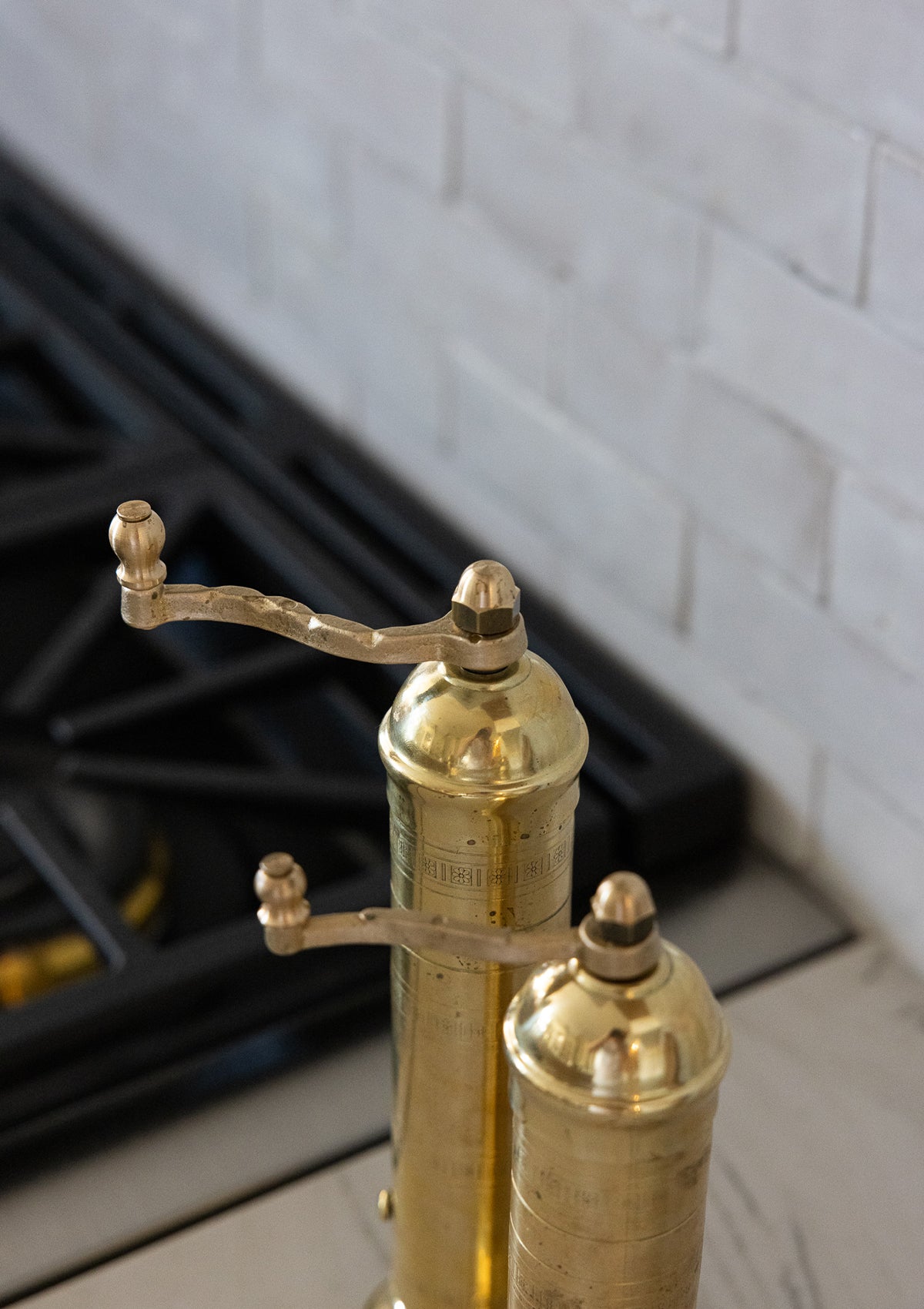 Brass Pepper Mill 9" - Handcrafted in Europe