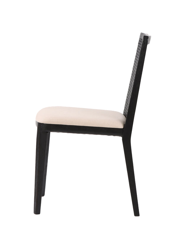Cane Dining Chair - Black (Set of 2)