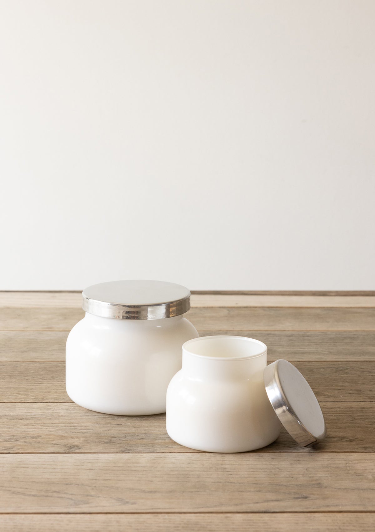 Capri Blue Volcano Candle - White Glass Jar