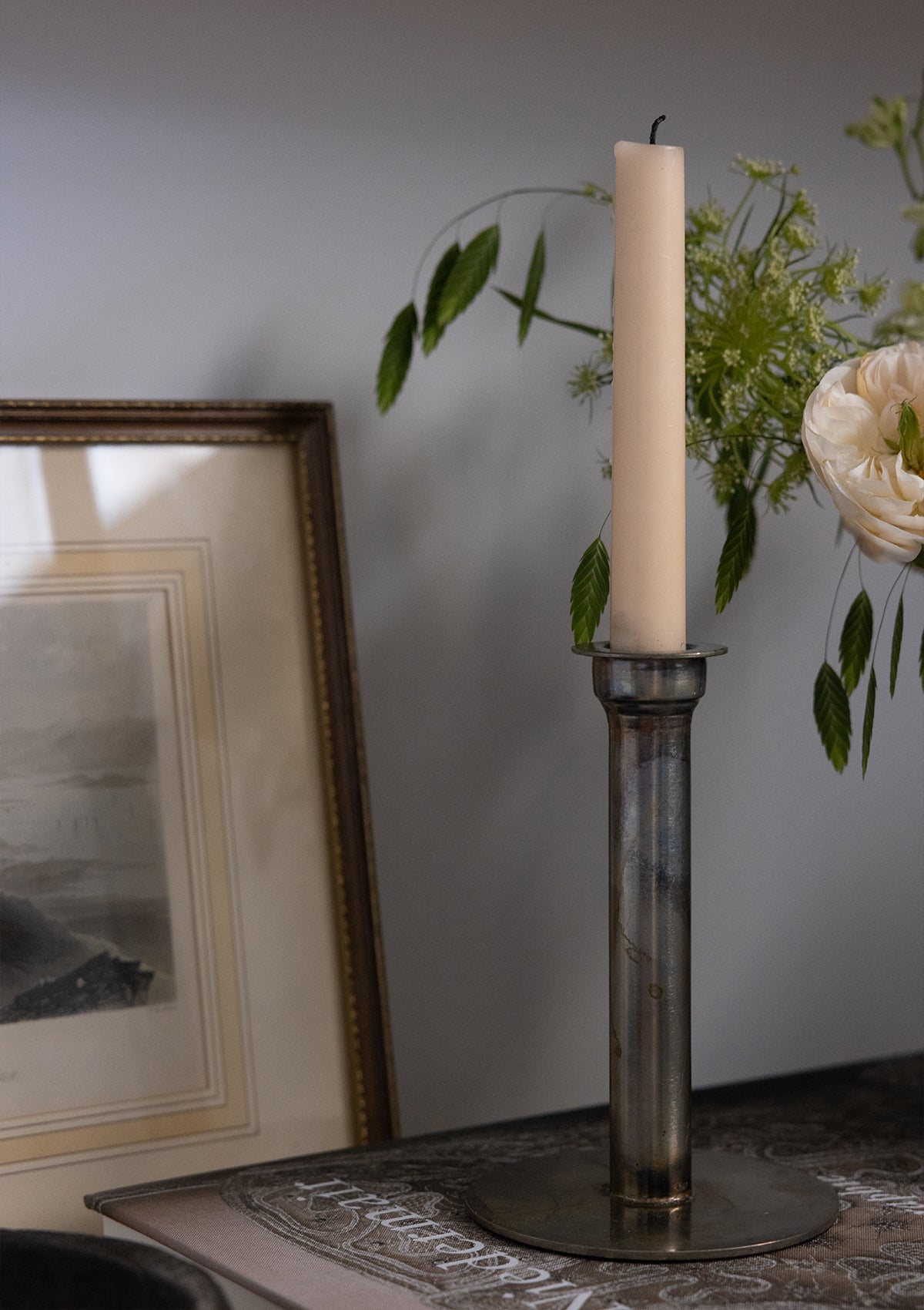 Emile Antiqued Candle Holder