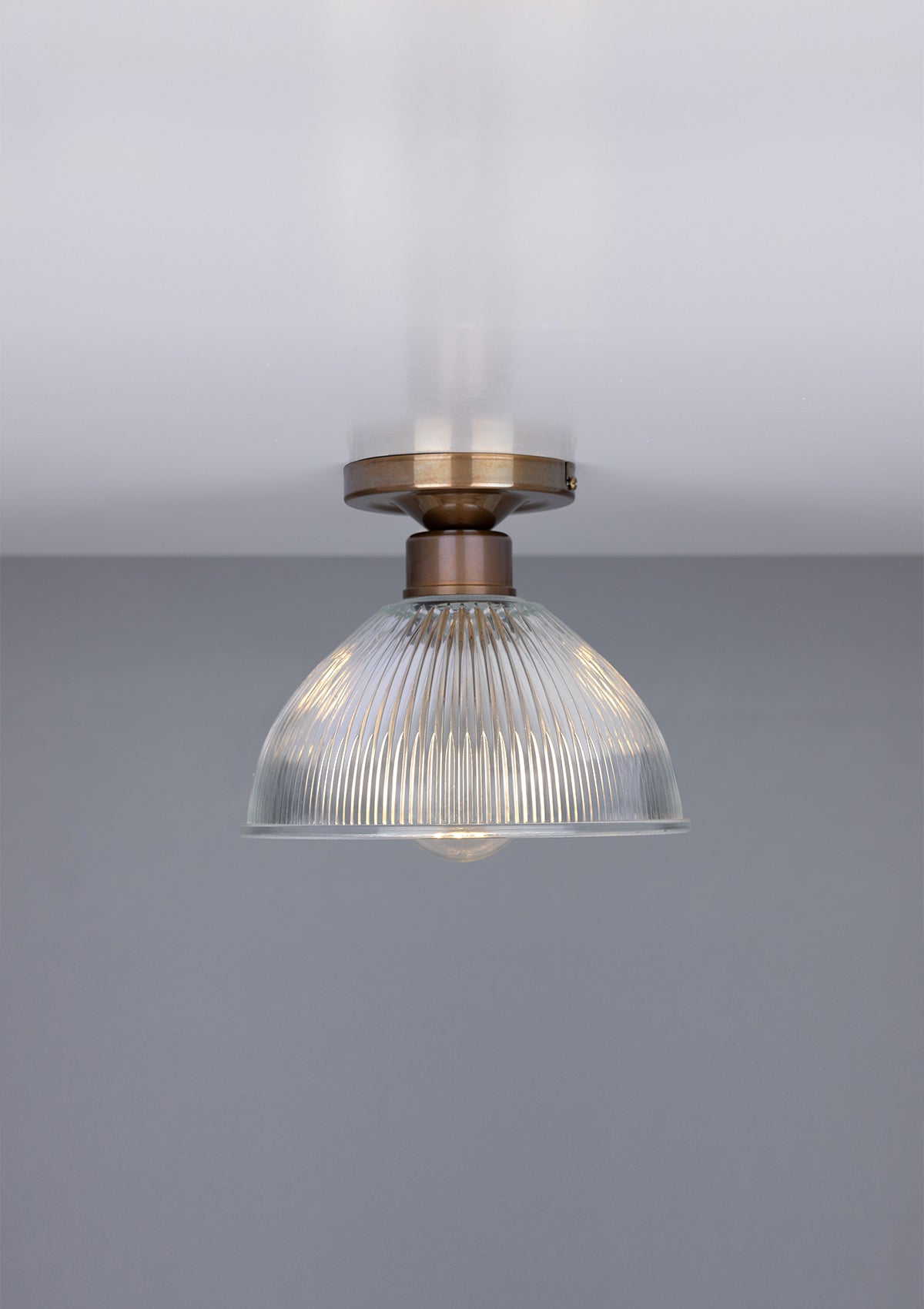 Erbil Prismatic Glass Flush Ceiling Light