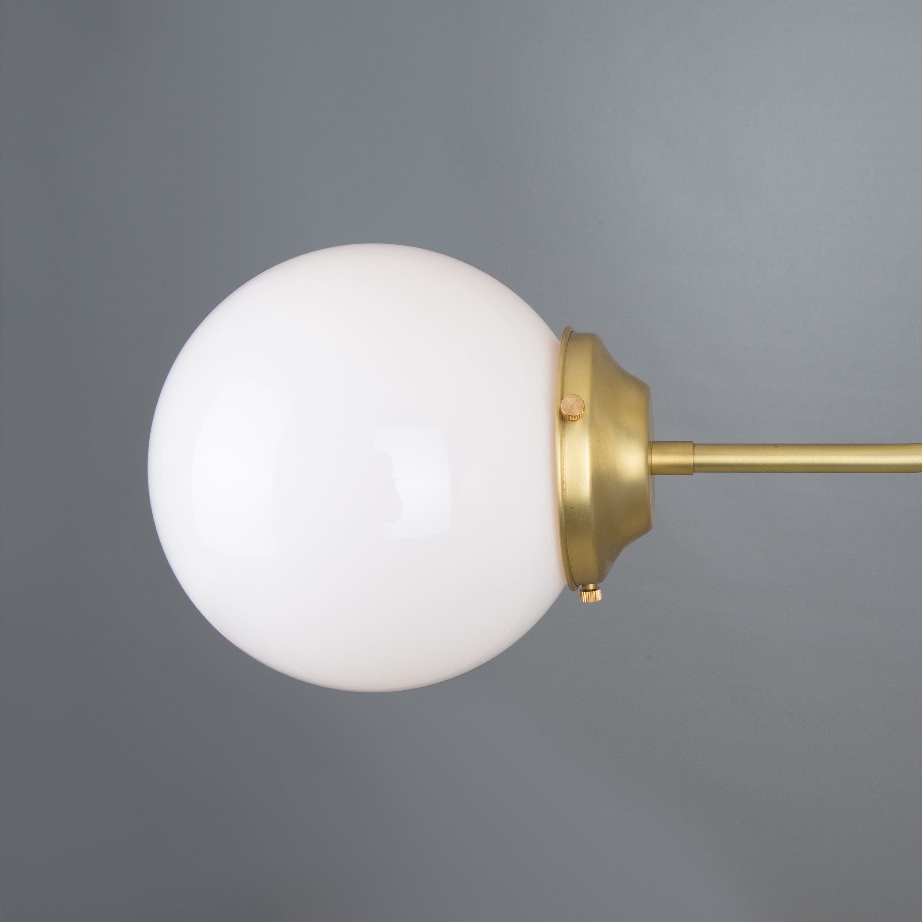 Hayes Flush Glass Globe Chandelier