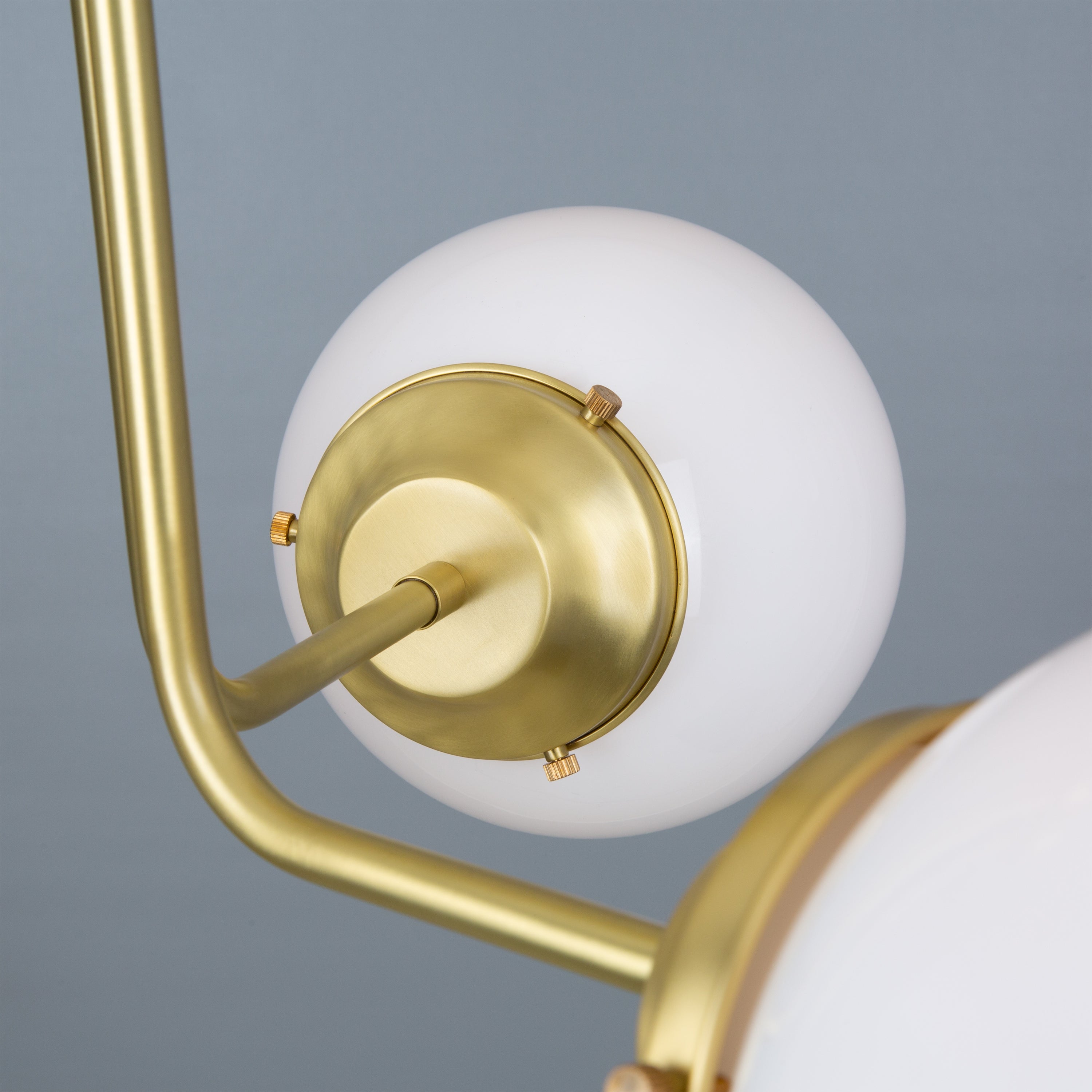 Hayes Flush Glass Globe Chandelier