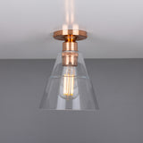 Rigale Coolie Glass Flush Ceiling Light