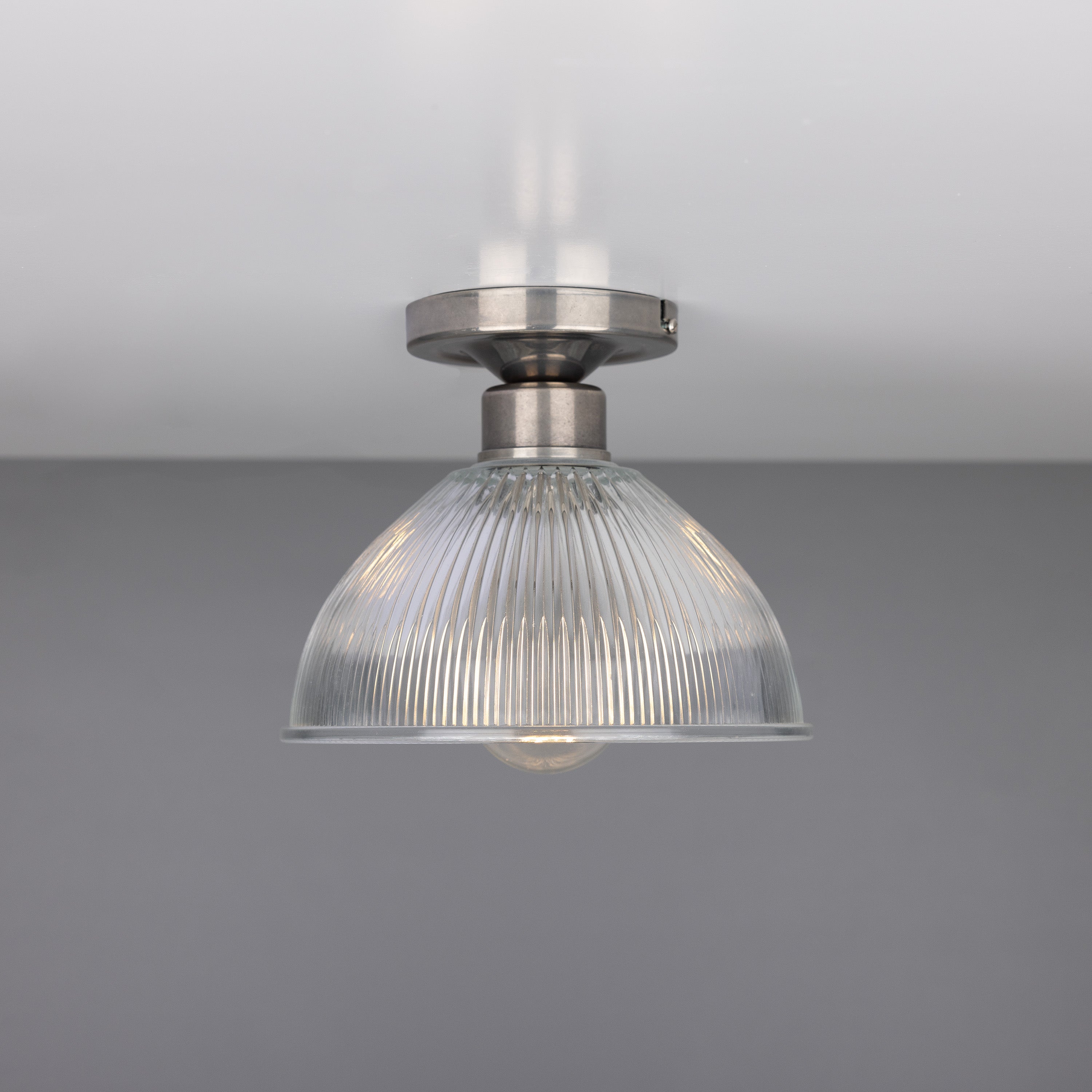 Erbil Prismatic Glass Flush Ceiling Light