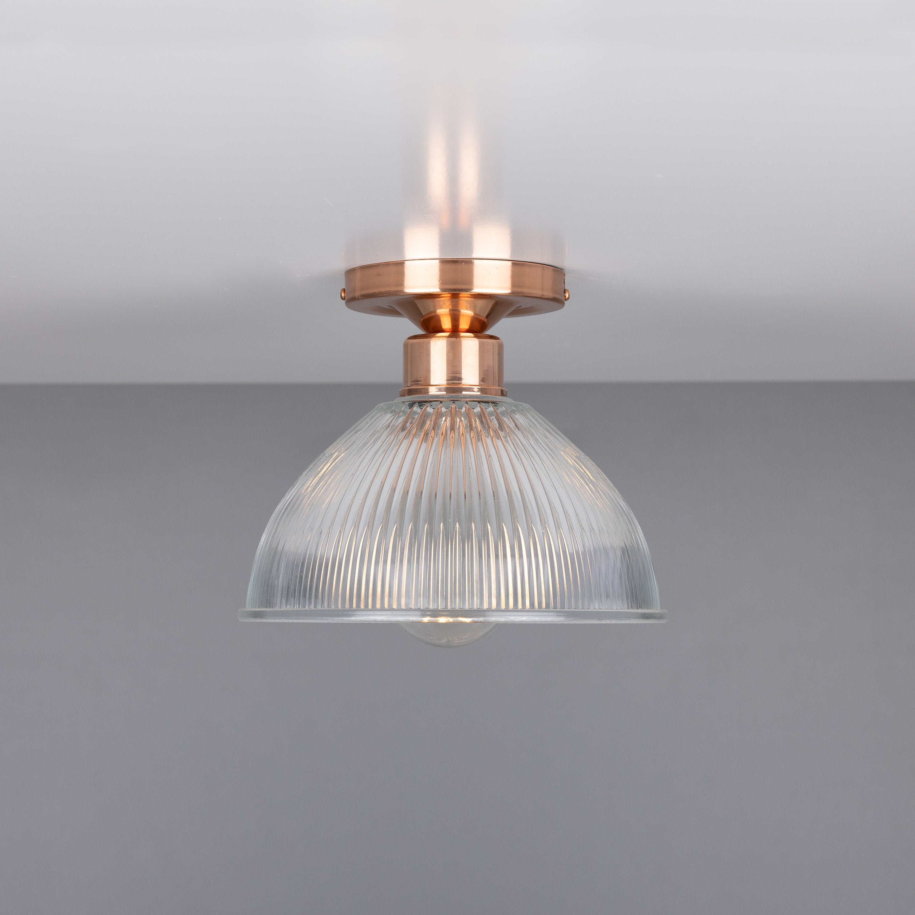 Erbil Prismatic Glass Flush Ceiling Light