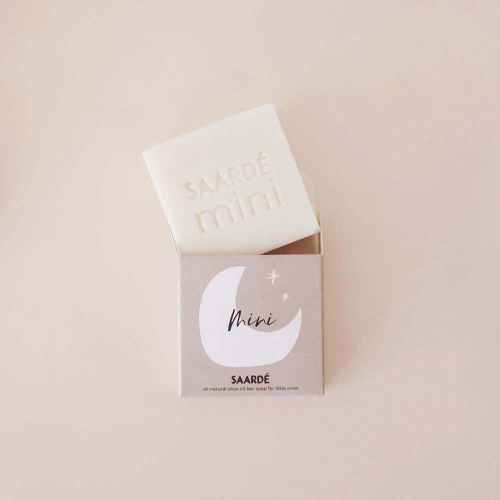 This olive oil soap for little ones contains rosemary leaf which has calming and antibacterial properties.