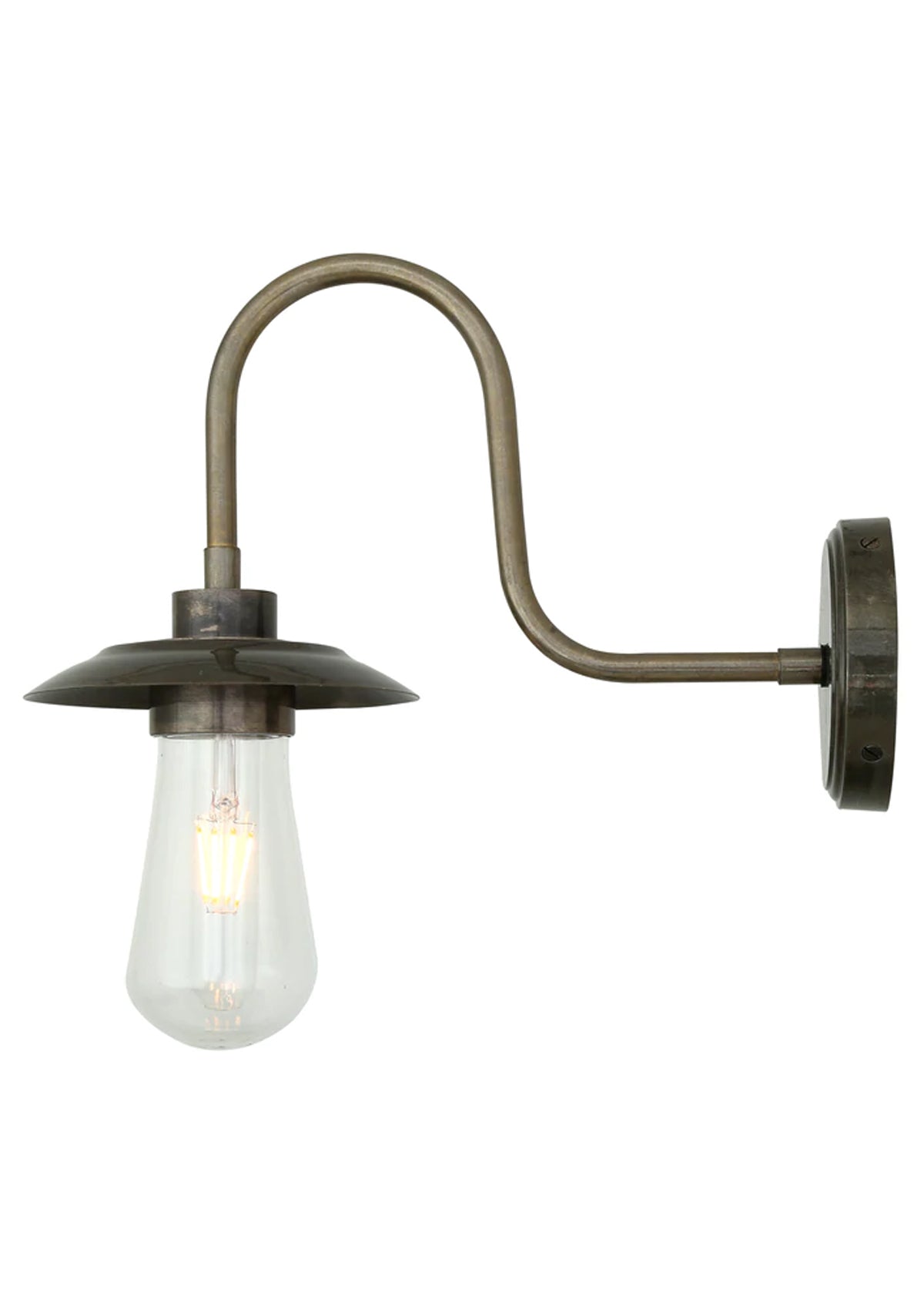 Ren Brass Swan Neck Wall Sconce
