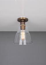 Rigale Coolie Glass Flush Ceiling Light