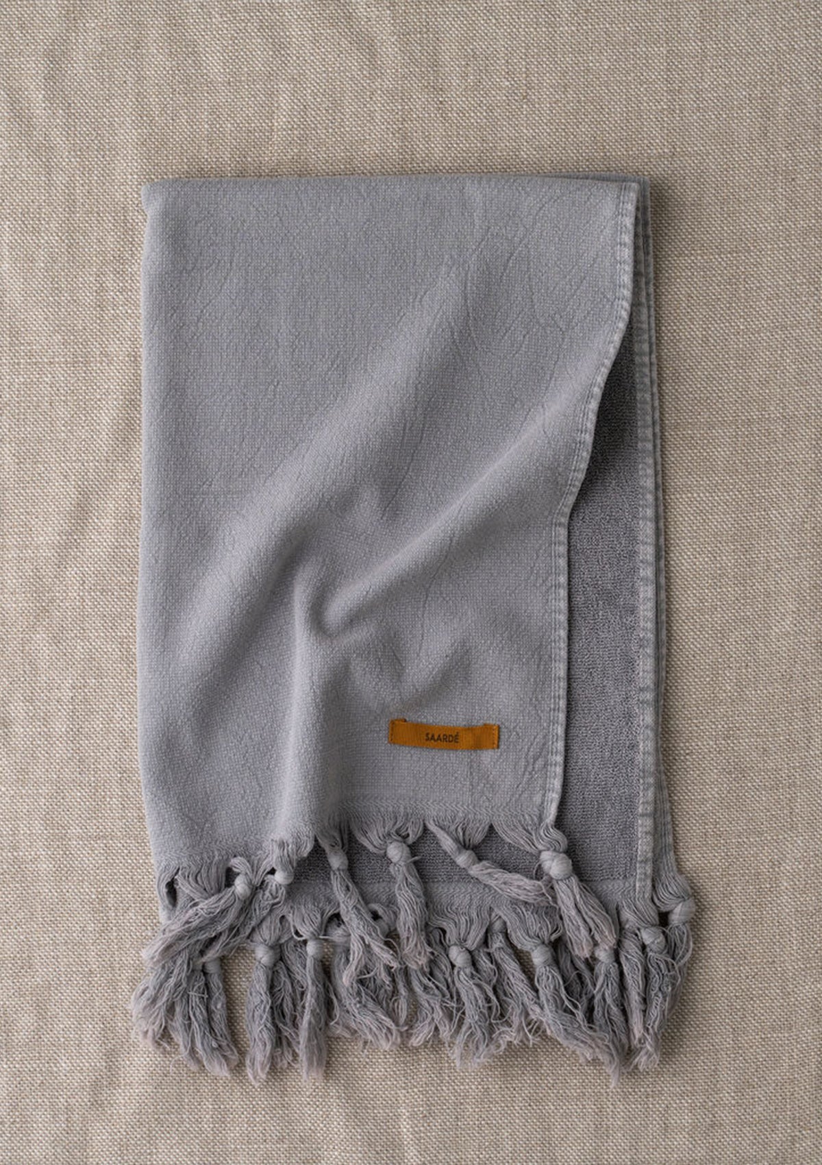 Pale Grey Vintage Wash Hand Towel
