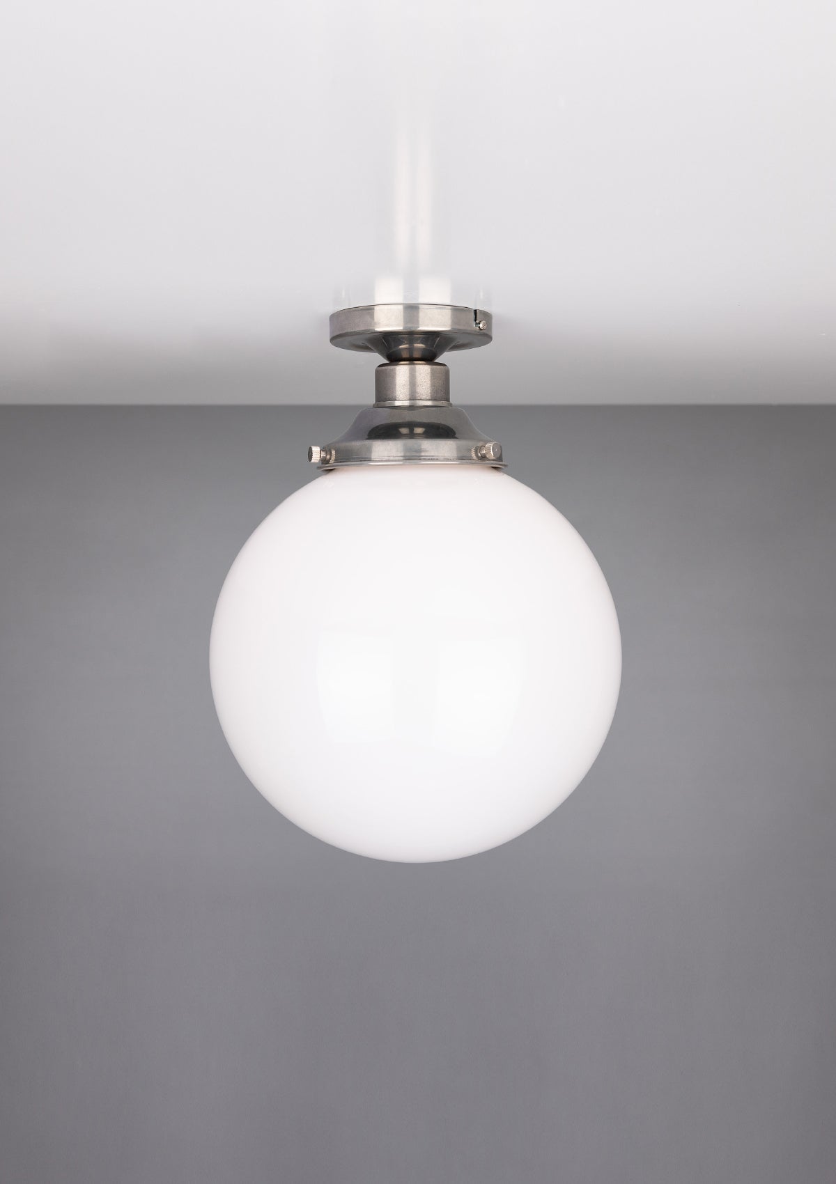 Yerevan Opal Globe Flush Ceiling Light