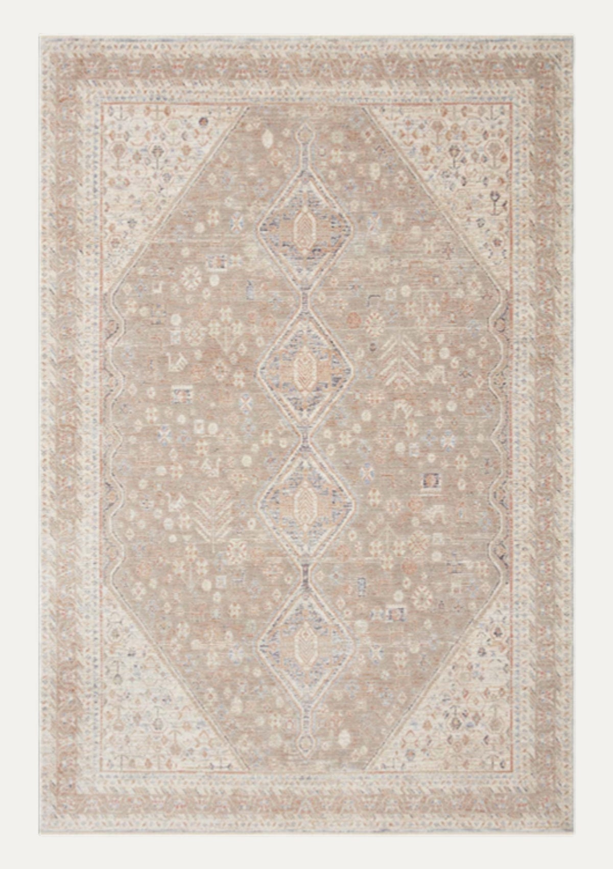 Carlisle Taupe/Ivory Rug | Magnolia Home by Joanna Gaines × Loloi