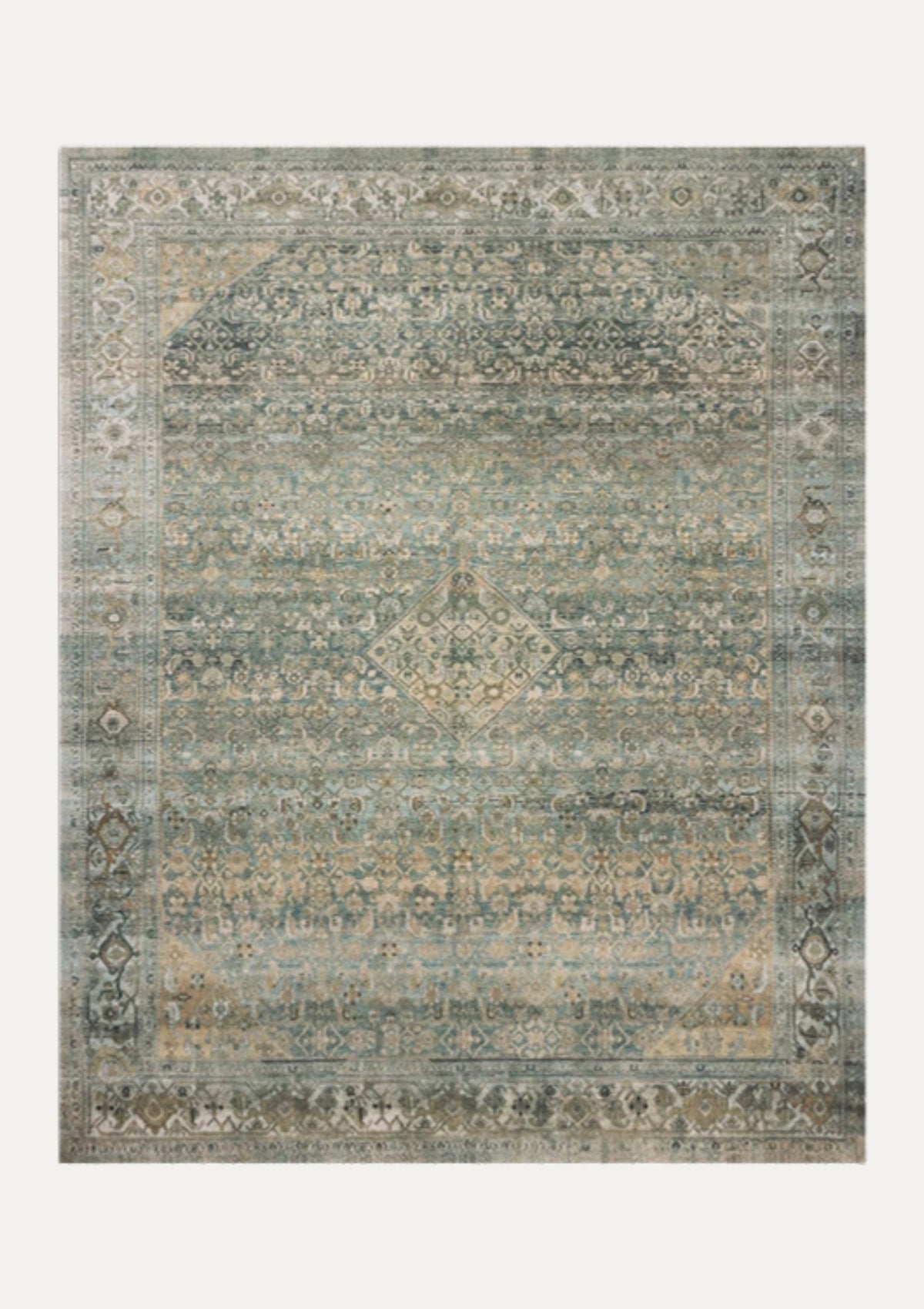 Wimberly Lagoon/Wheat Rug | Magnolia Home by Joanna Gaines × Loloi