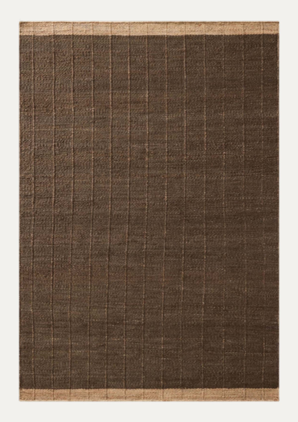 Laken Chocolate/Natural Rug | Magnolia Home by Joanna Gaines × Loloi