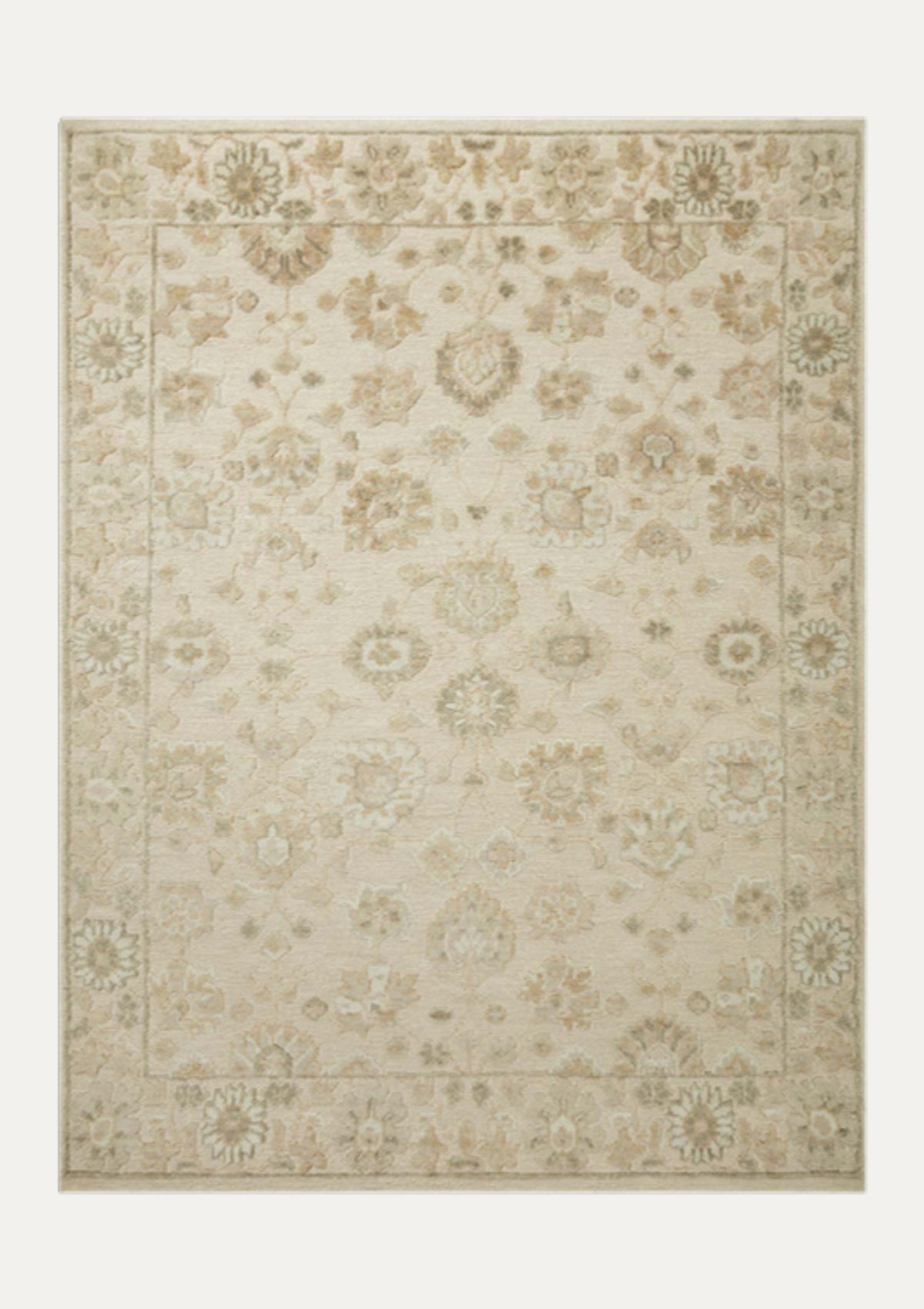 Ingrid Natural/Sage Rug | Magnolia Home by Joanna Gaines × Loloi