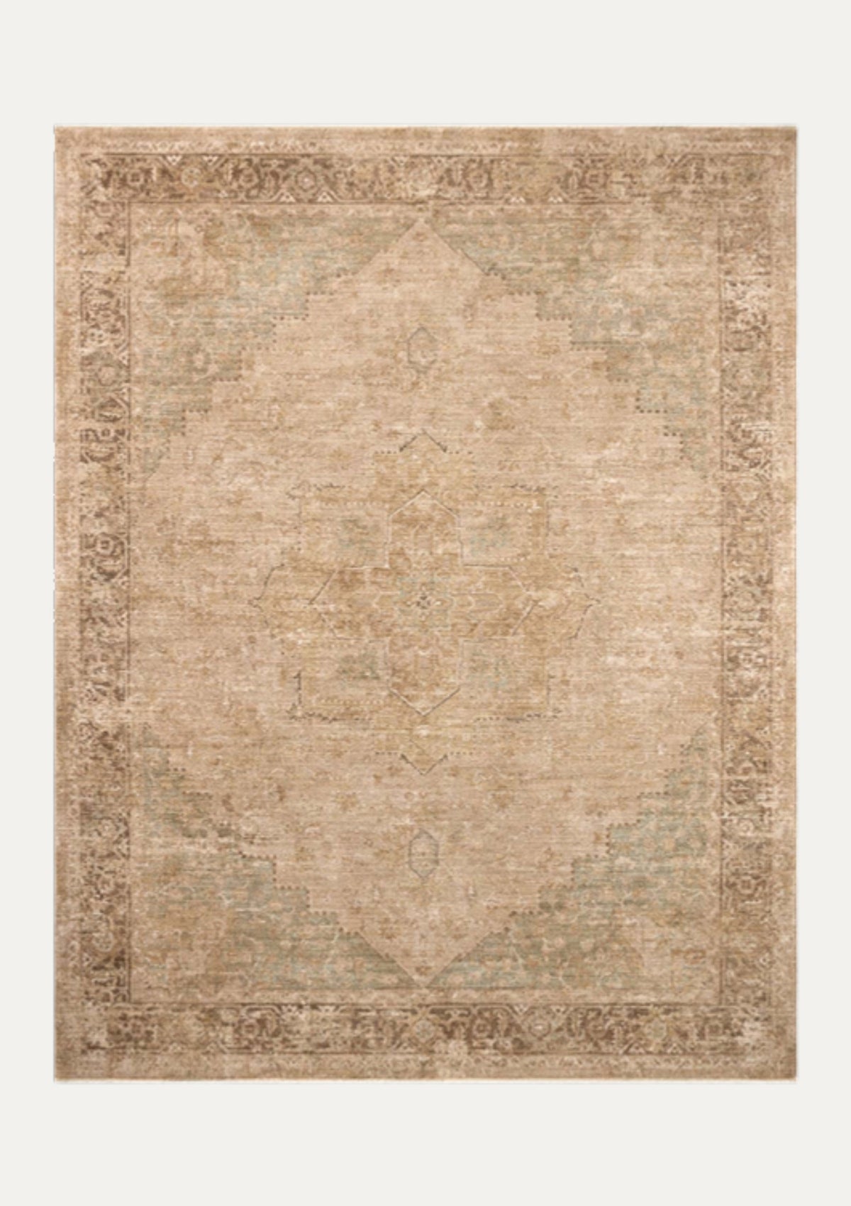 Storrie Natural/Spa Rug | Magnolia Home by Joanna Gaines × Loloi