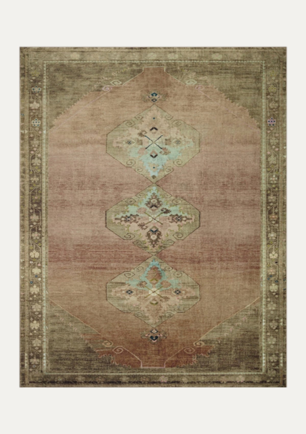 Sinclair Clay/Tobacco Rug | Magnolia Home by Joanna Gaines × Loloi