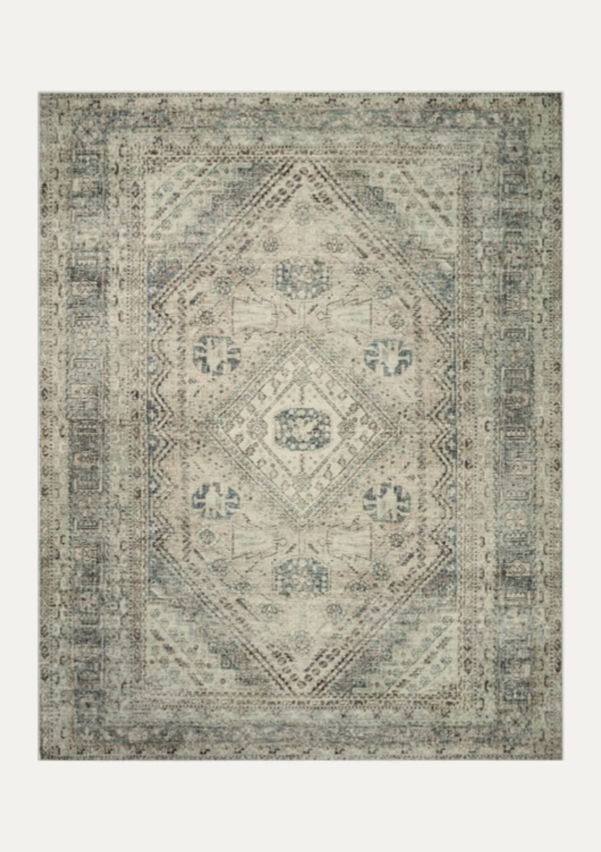 Sinclair Natural/Sage Rug | Magnolia Home by Joanna Gaines × Loloi