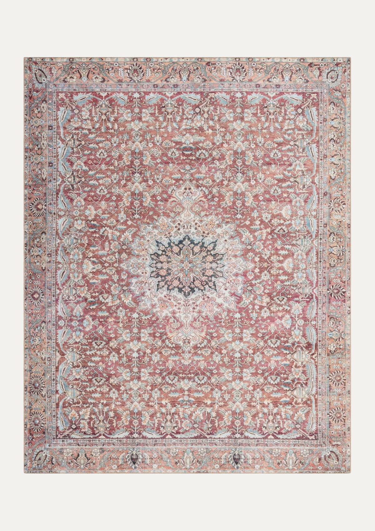 Wynter Tomato/Teal Rug