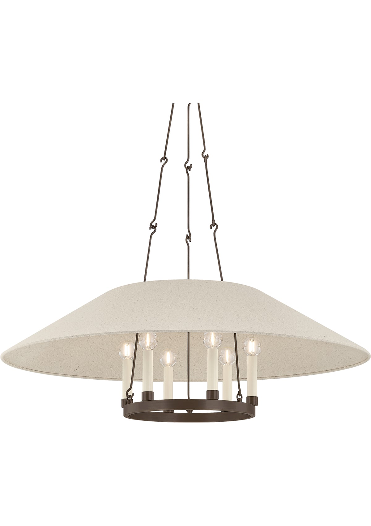 Archive Chandelier – Bronze, 38" W