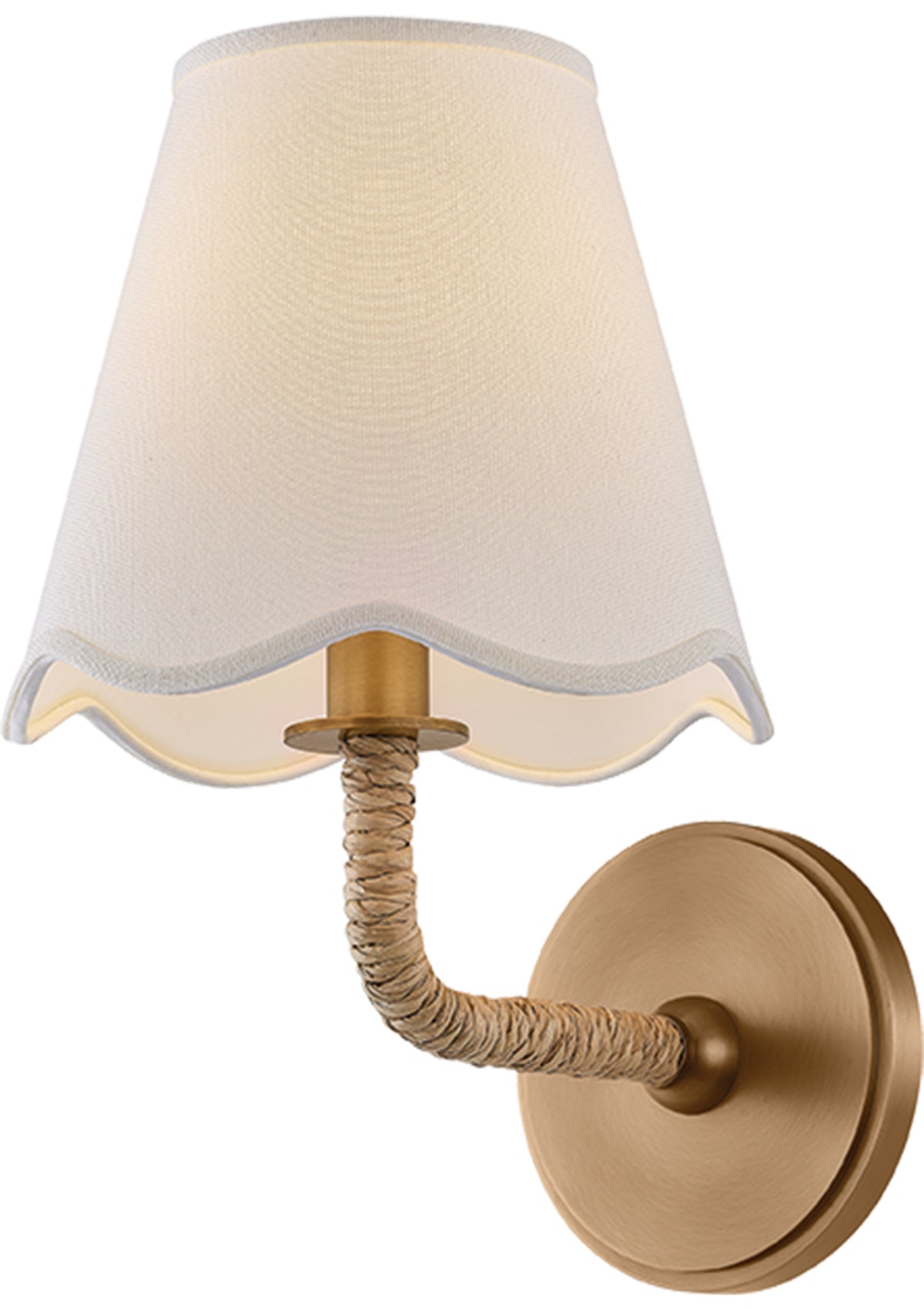 Olia Wall Sconce – Patina Brass, 7.25" W