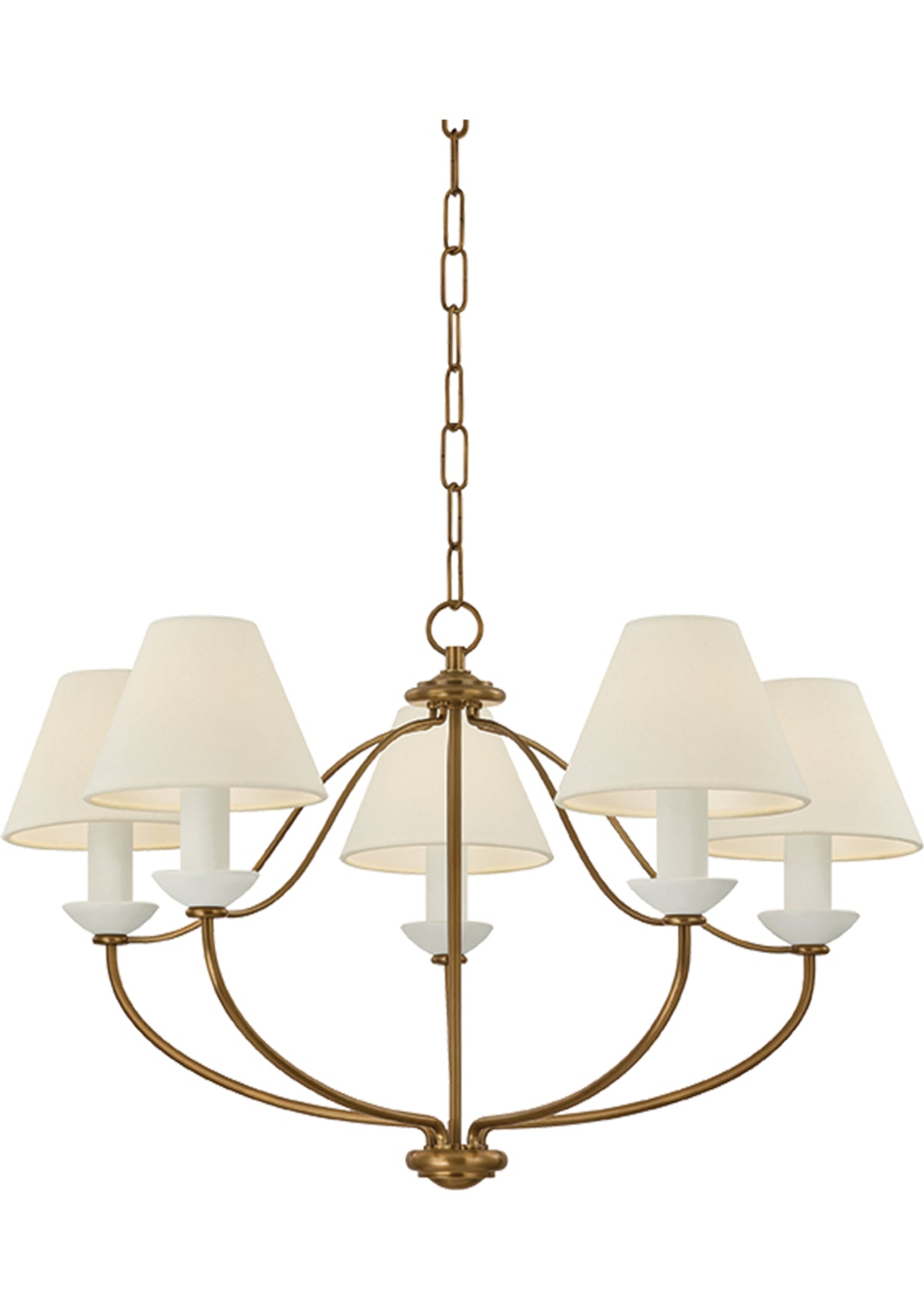 Brinlea Chandelier – Patina Brass, 30" W