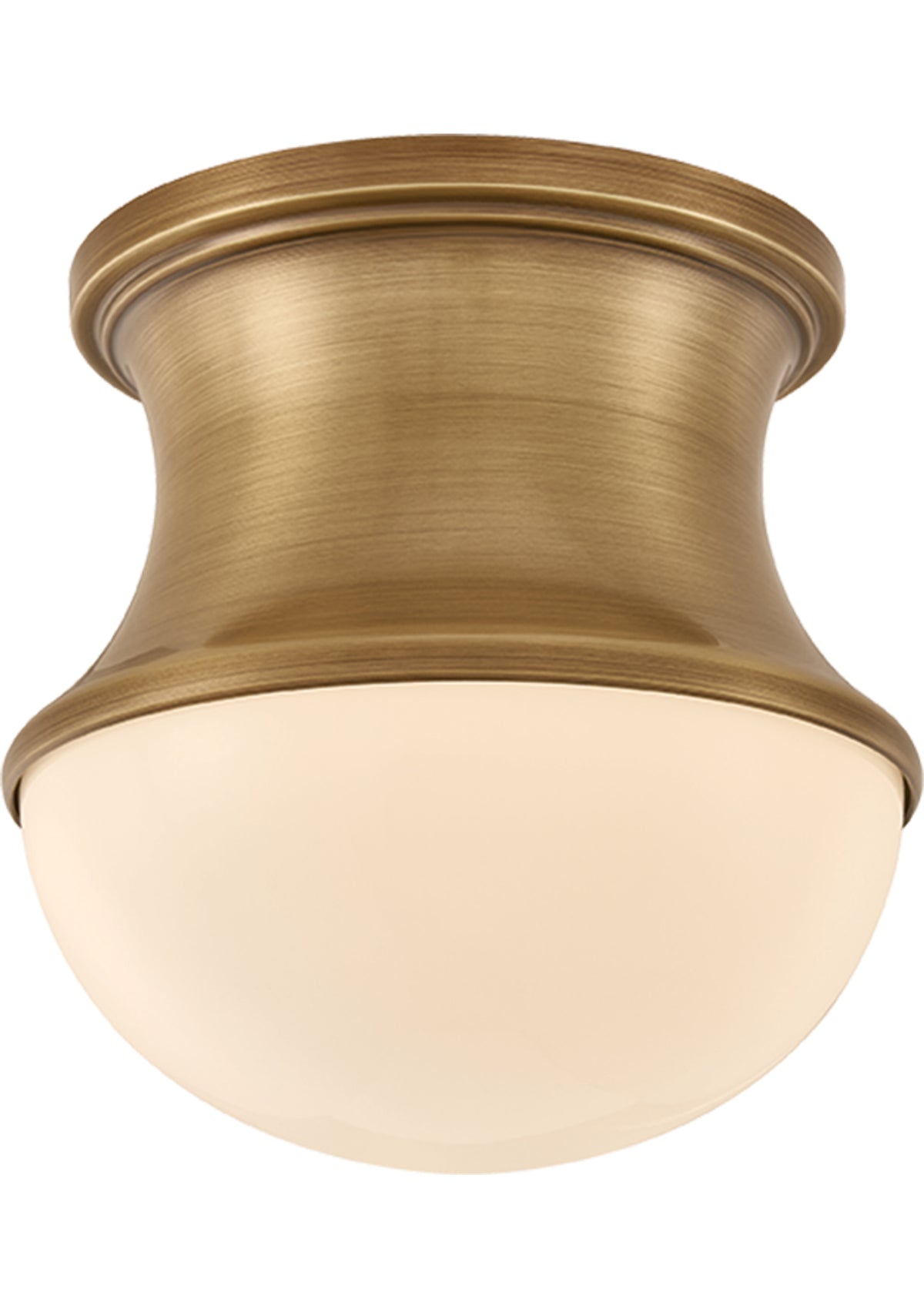 Aldrich Flush Mount – Patina Brass, 6" W